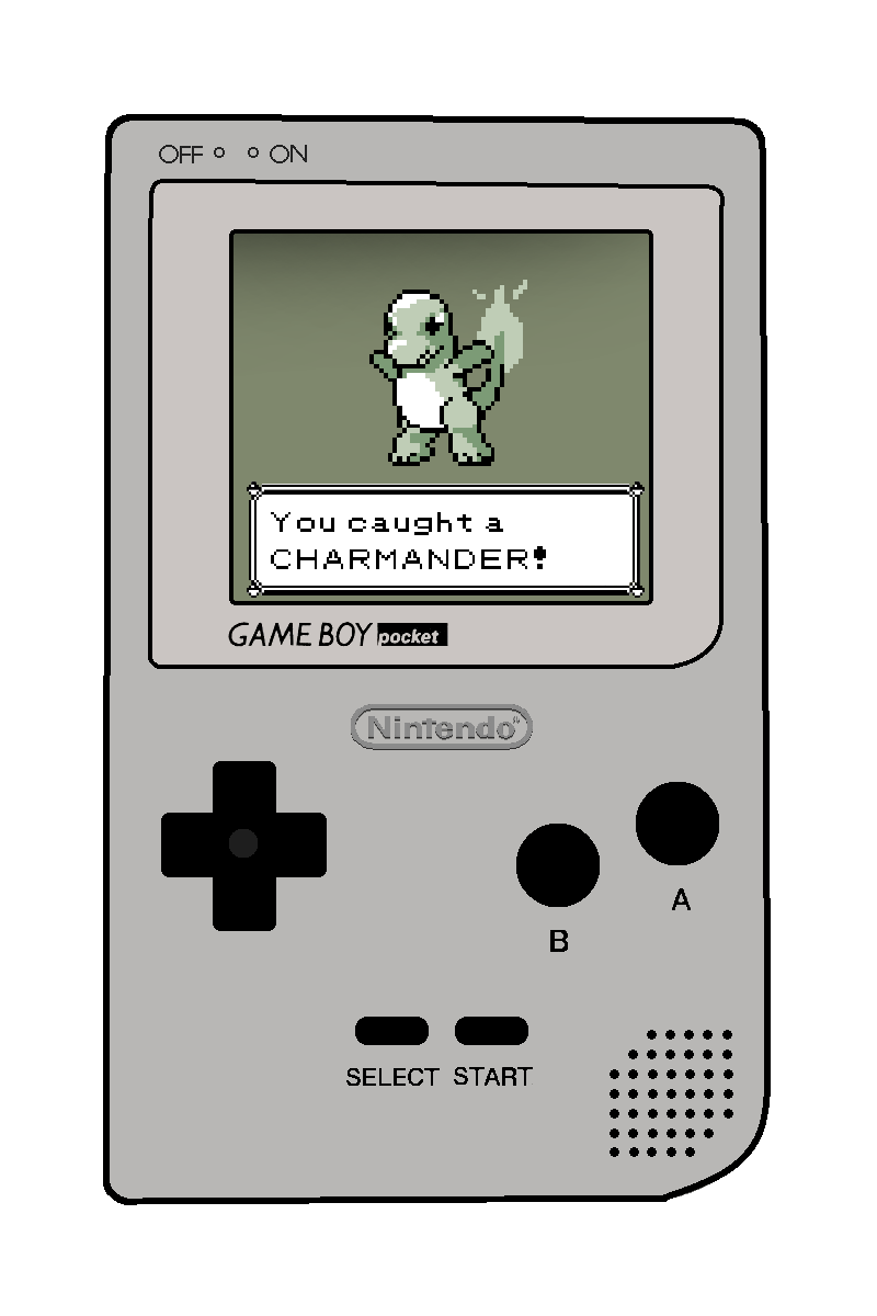 GAME BOY Pocket with Charmander