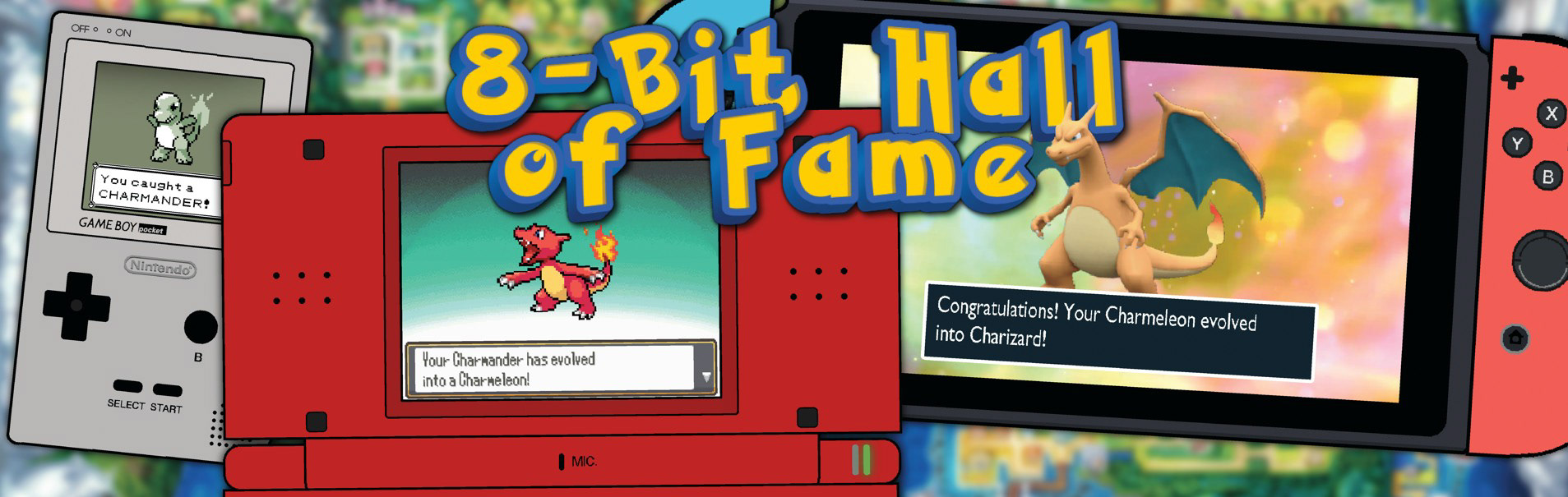 Banner made for video game store, 8-Bit Hall of Fame