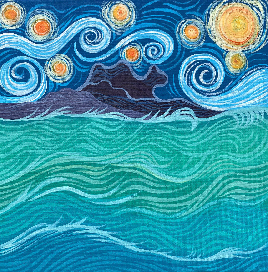 Starry Night at Camel Rock