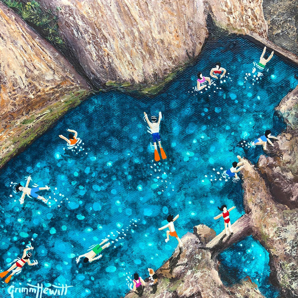 Blue Pool Fun