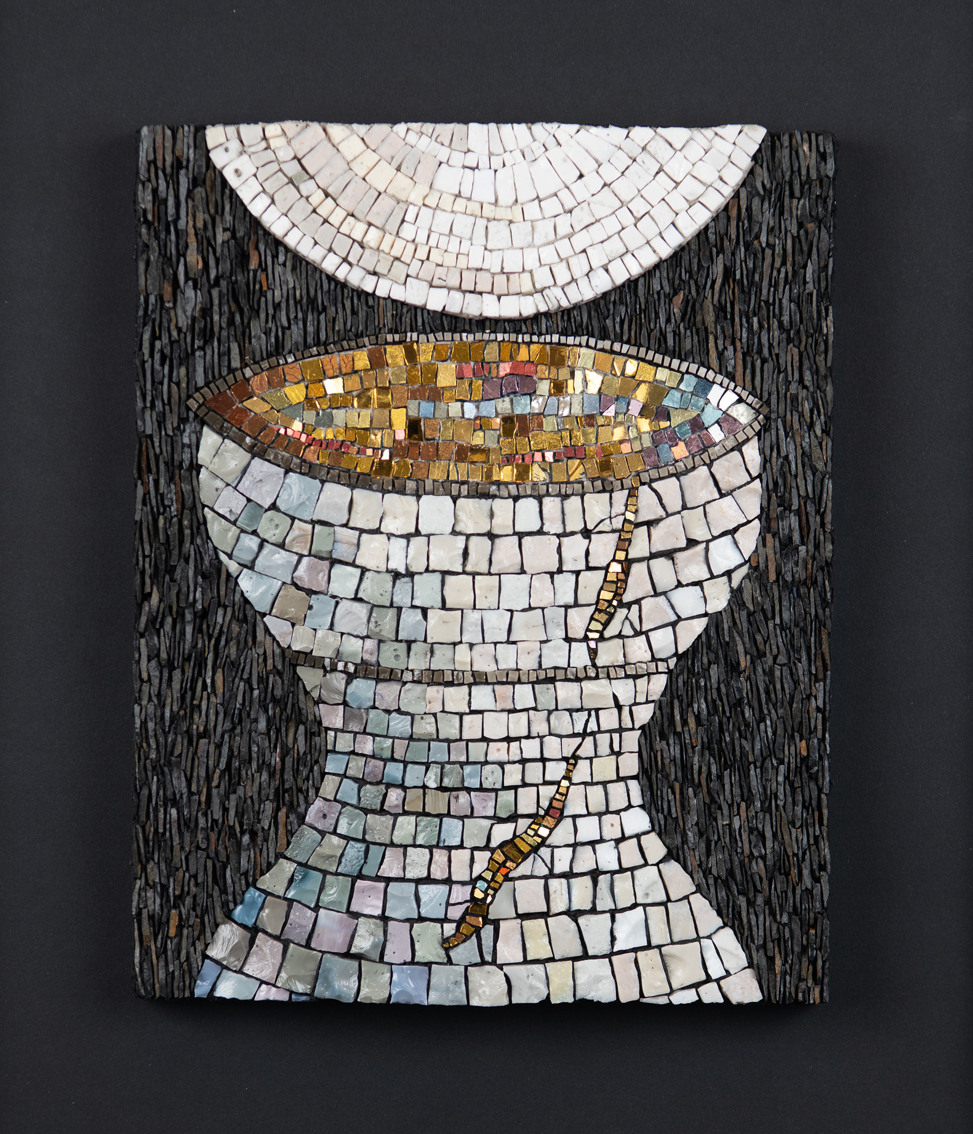 2018: Mercy (the Chalice) 15.25” H x 13.25" W x 2" D framed: sold