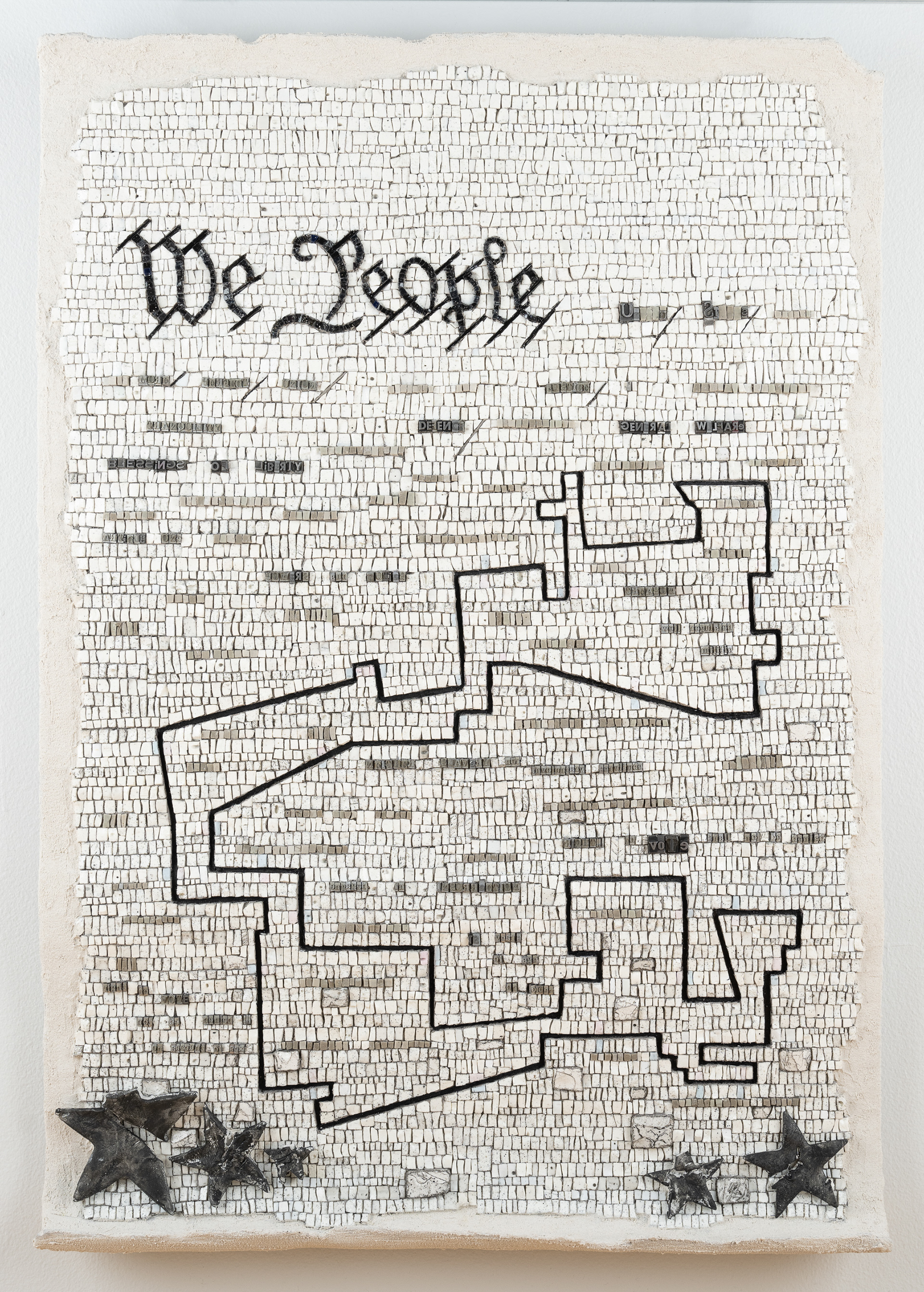 2023. We People Need Fair Maps: 34 1/4”H x 24 1/4”W x 2.5”D Sold