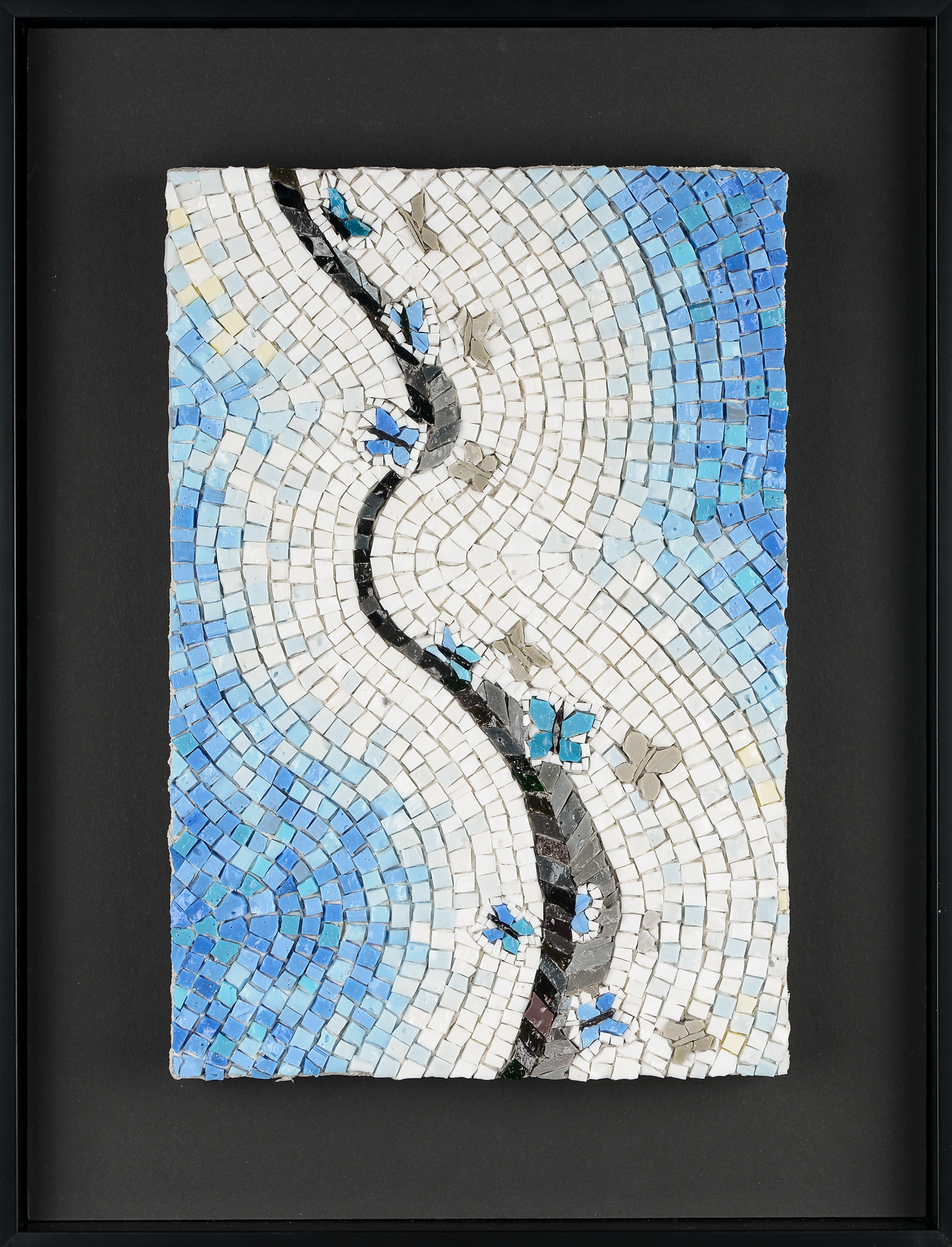 2012. Expecting. 17 3/8" x 13 1/2" framed. Sold.