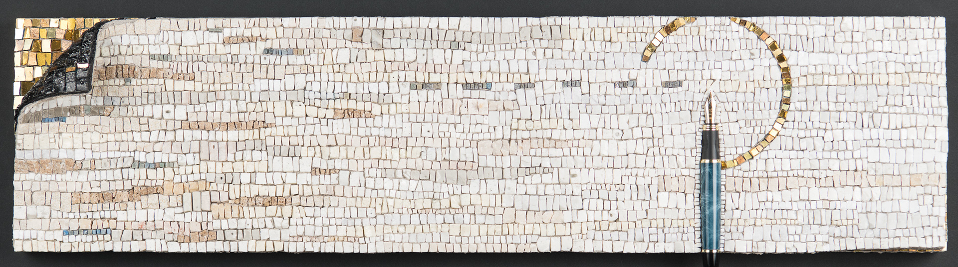 2018: Lines and Letters 15.25” H x 31.25” W x 4” D Framed sold