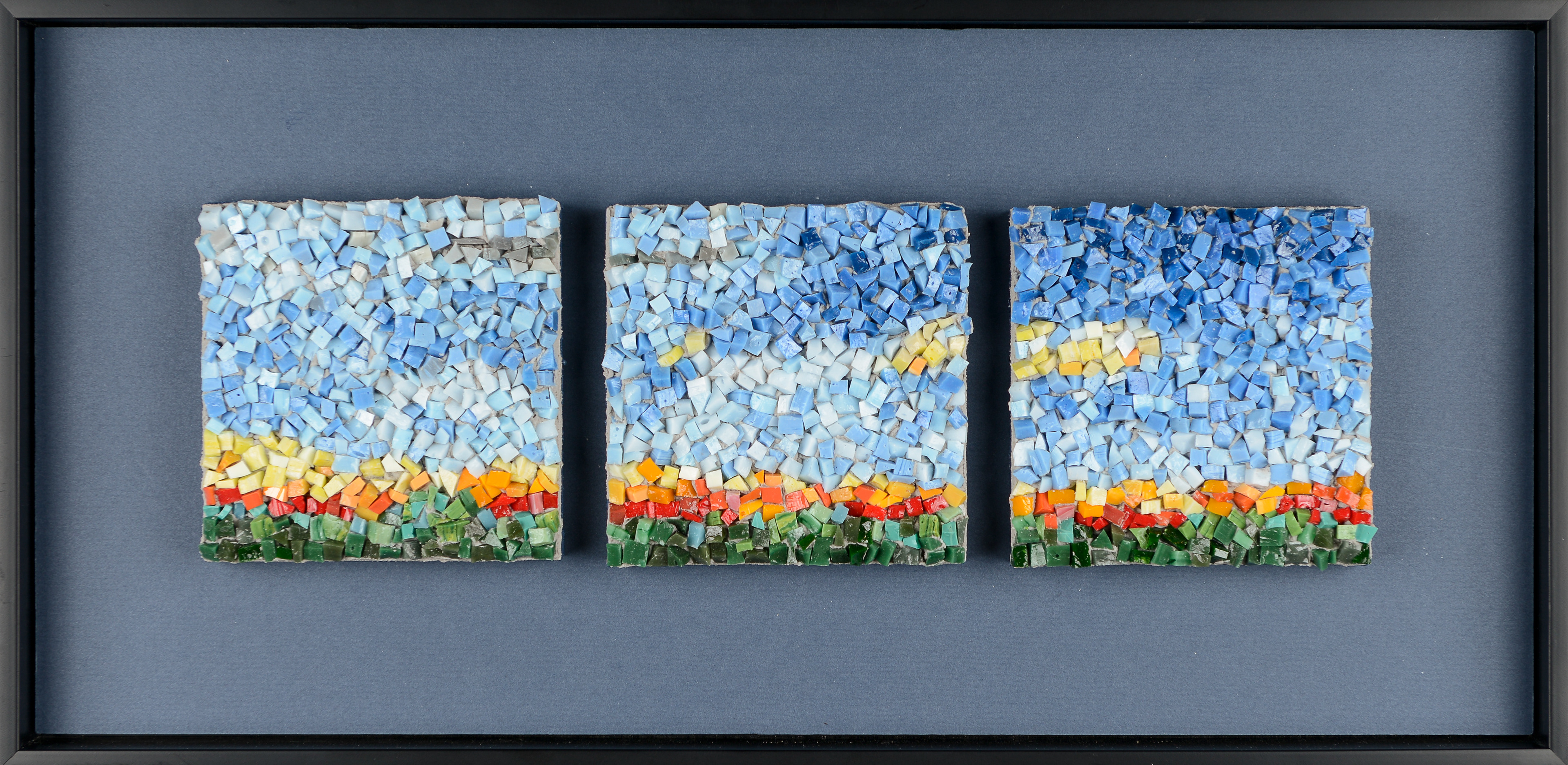2012. Tulip Season. 9 1/2" x 18 1/2". Framed. Sold.