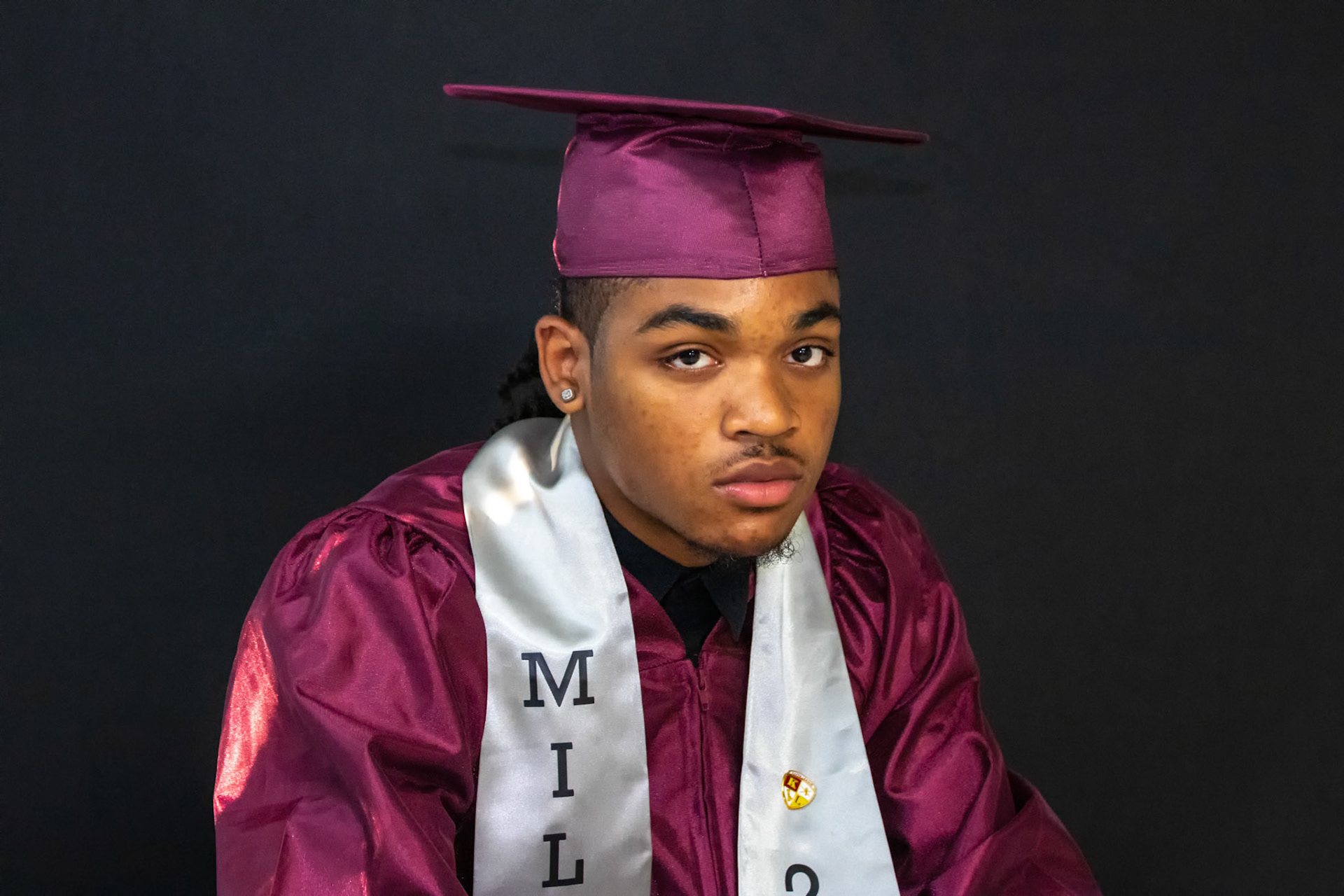 Dontae Cap and Gown at Dontae House