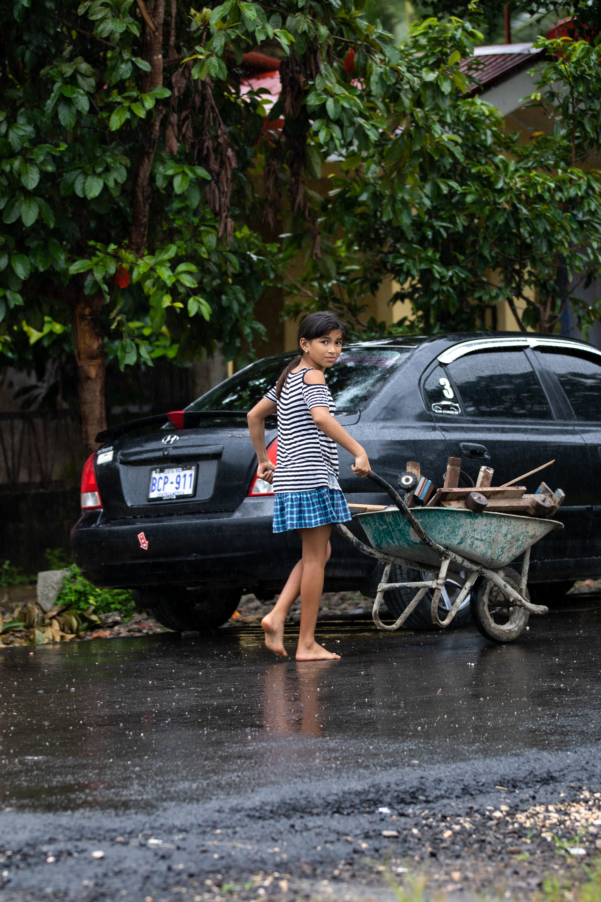 While driving through poor looking village many people were turning heads our way but nobody looked at us the way this girl did. It really makes me wanting to know her story.
