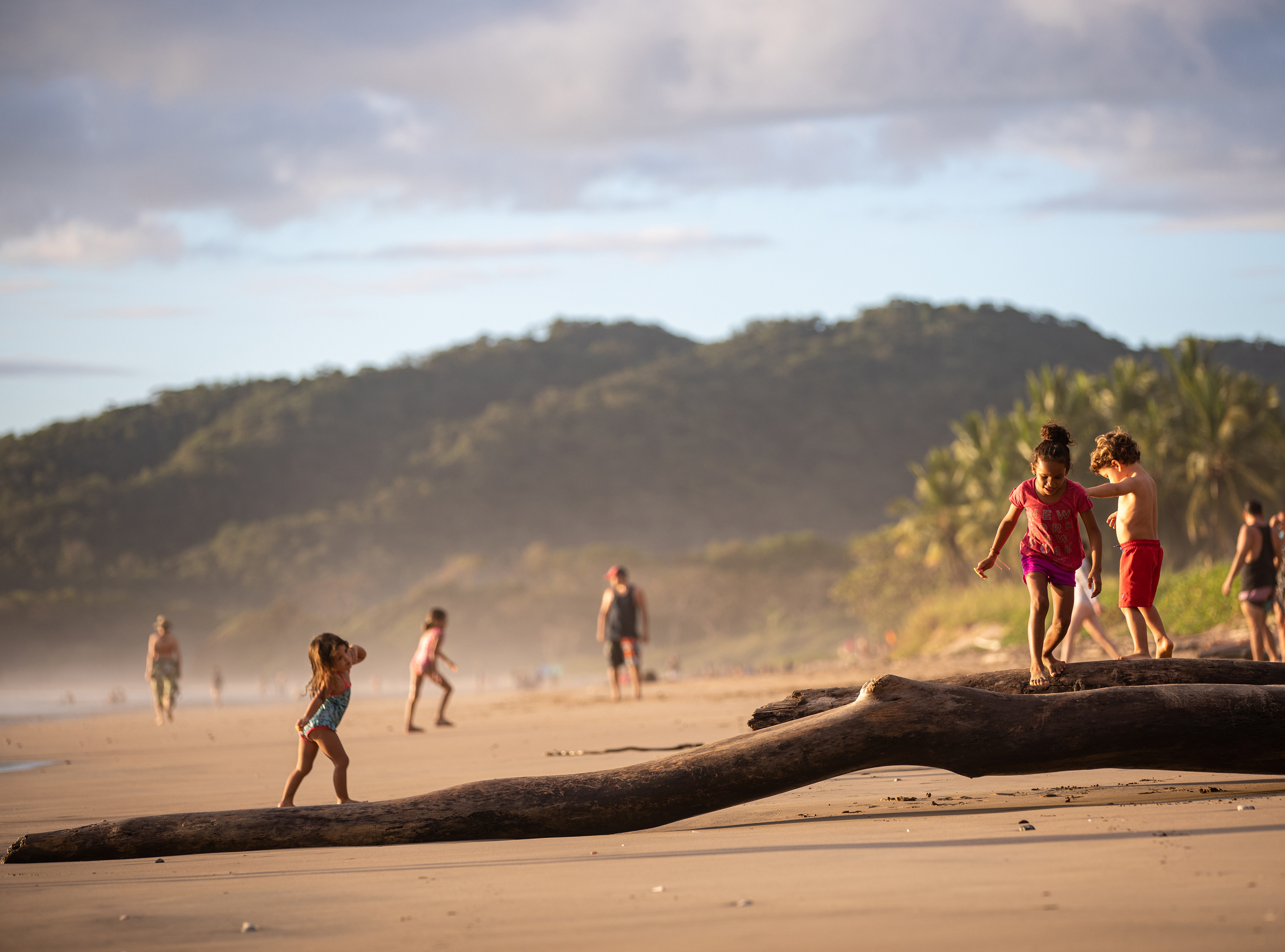 Beach full of kids joy.