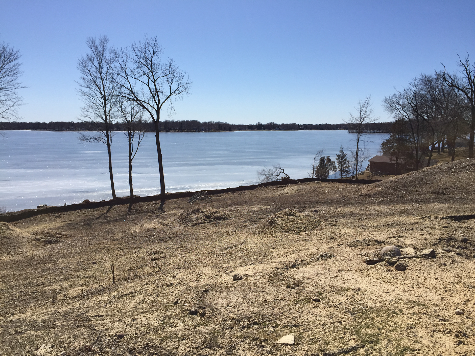 Waukesha County zoning violation - tree removal , land disturbance 