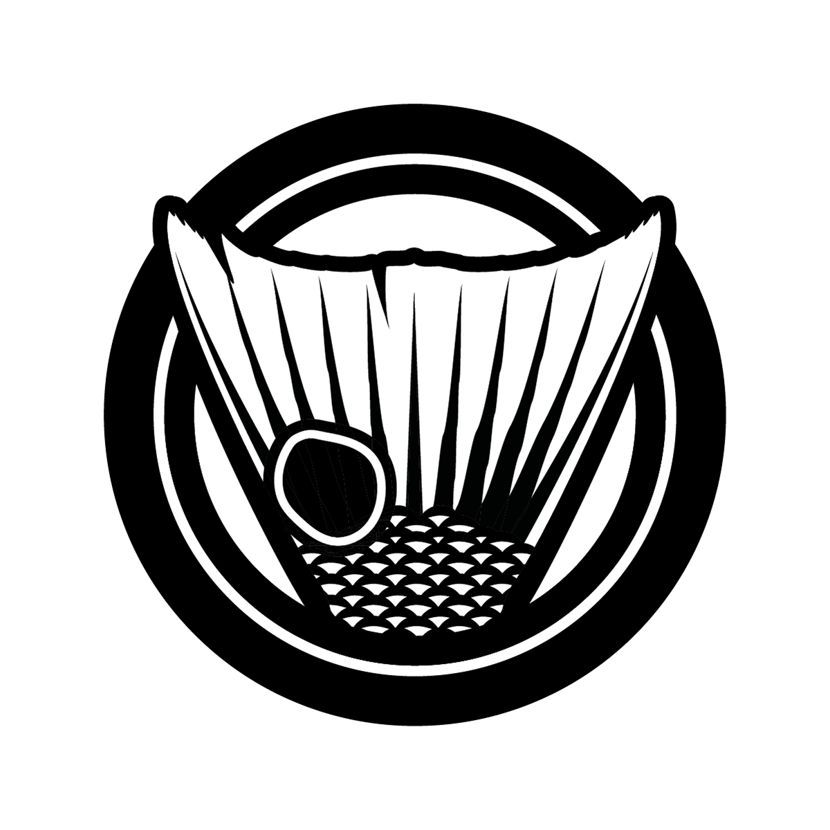 Fishing guide icon logo design