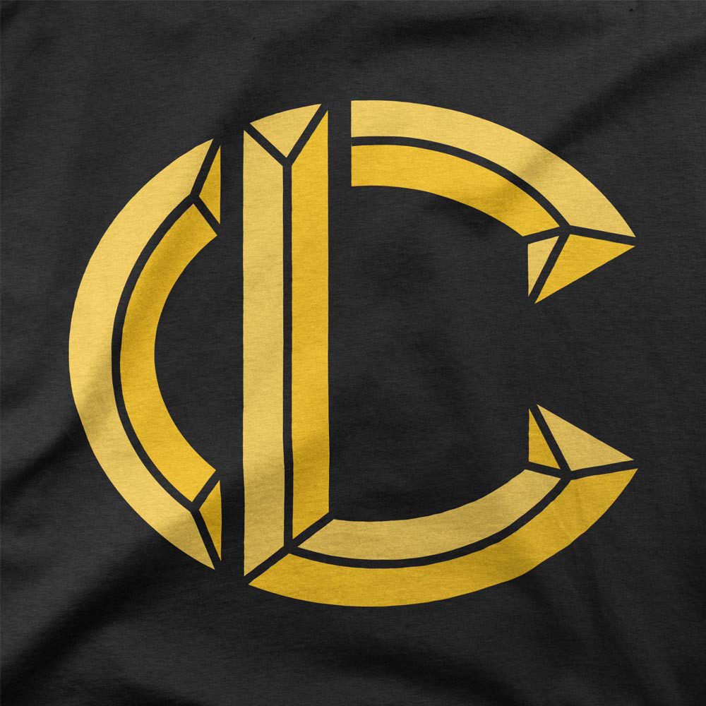 "GOLD MONOGRAM" t-shirt design