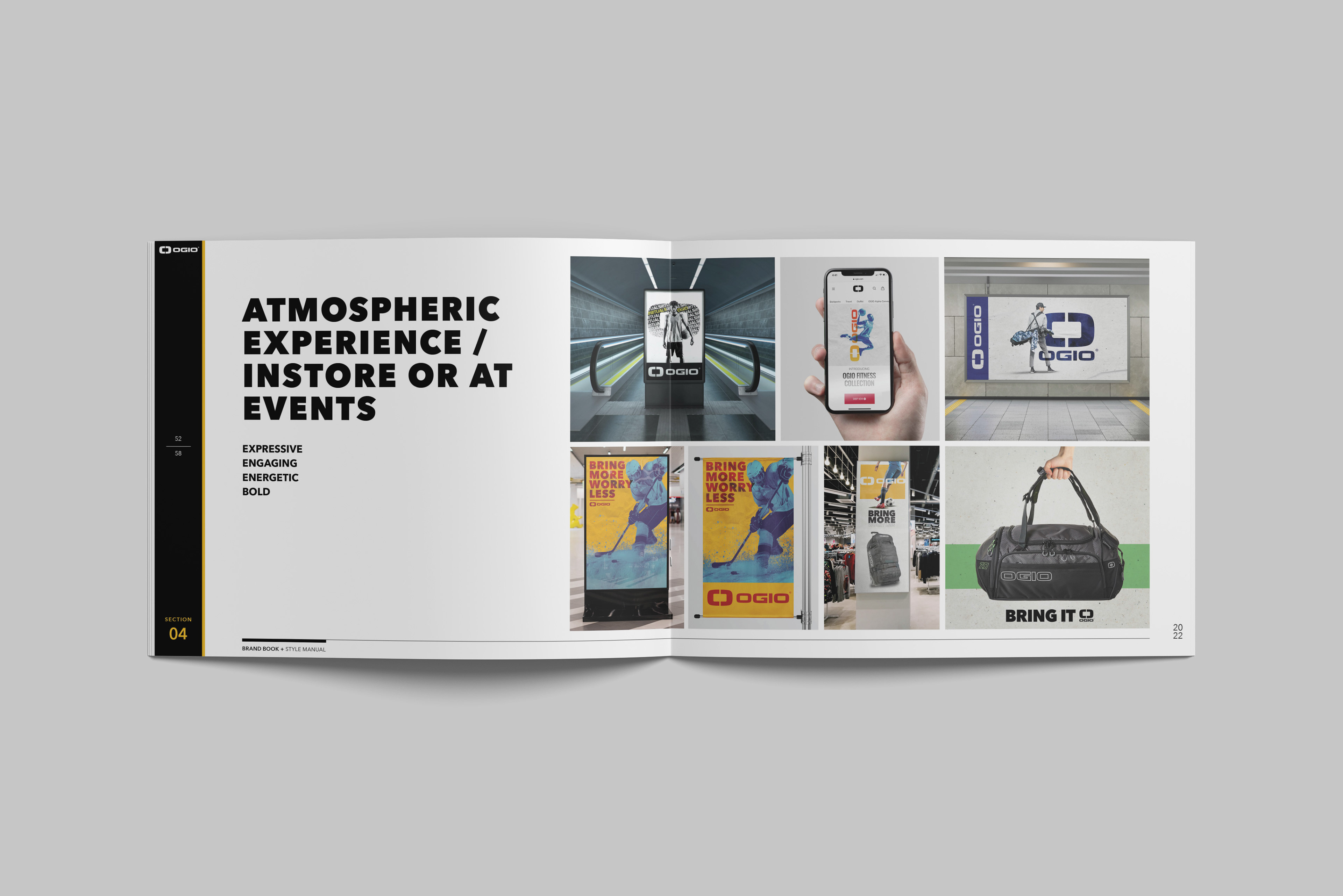 Mockups of visual styles explored in discovery