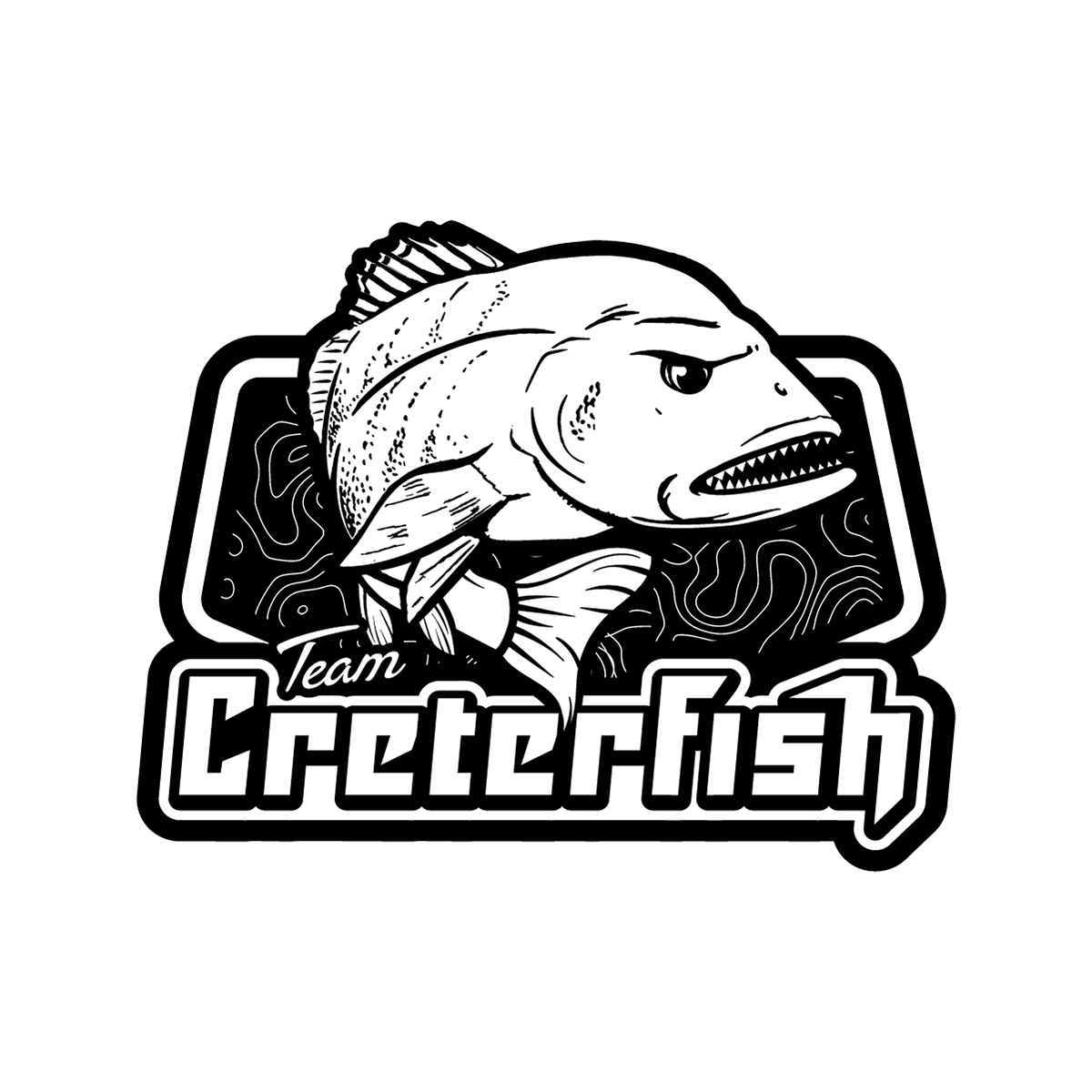 Fishing Team illustrative logo design