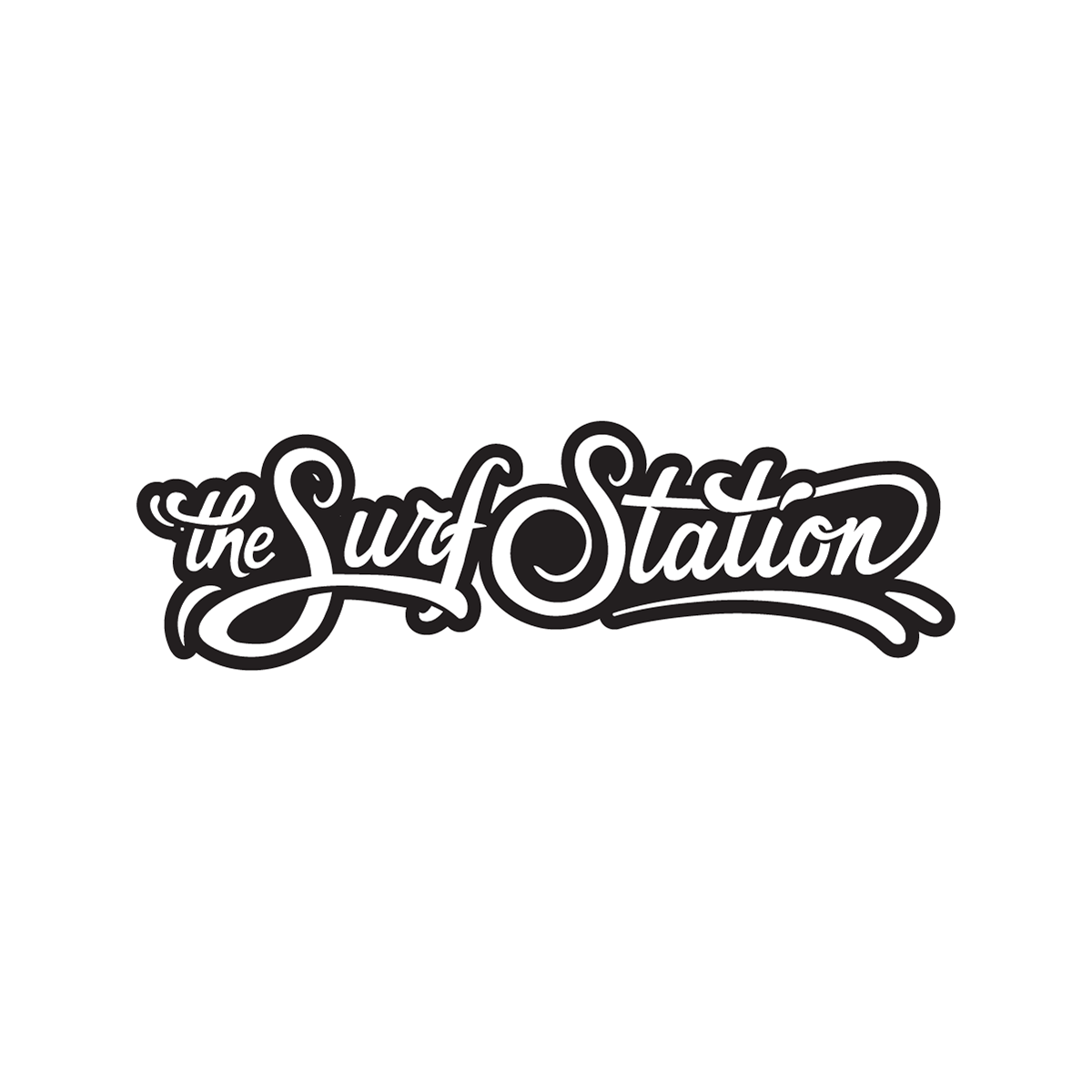 Surf shop script logo design