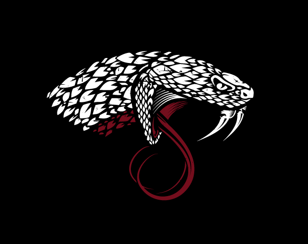 No Trust snake head graphic, two color option