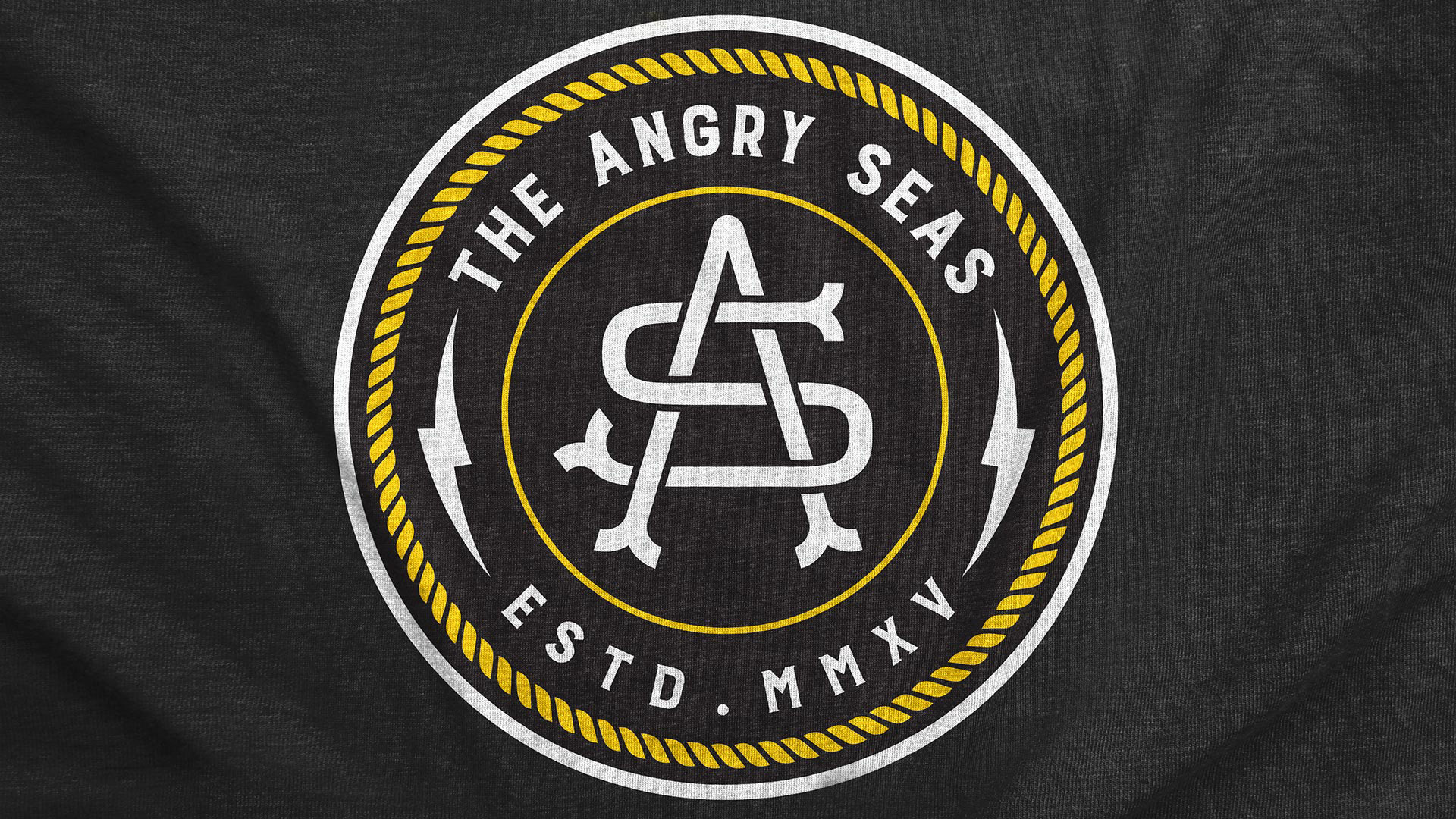 Monogram badge design t-shirt graphic