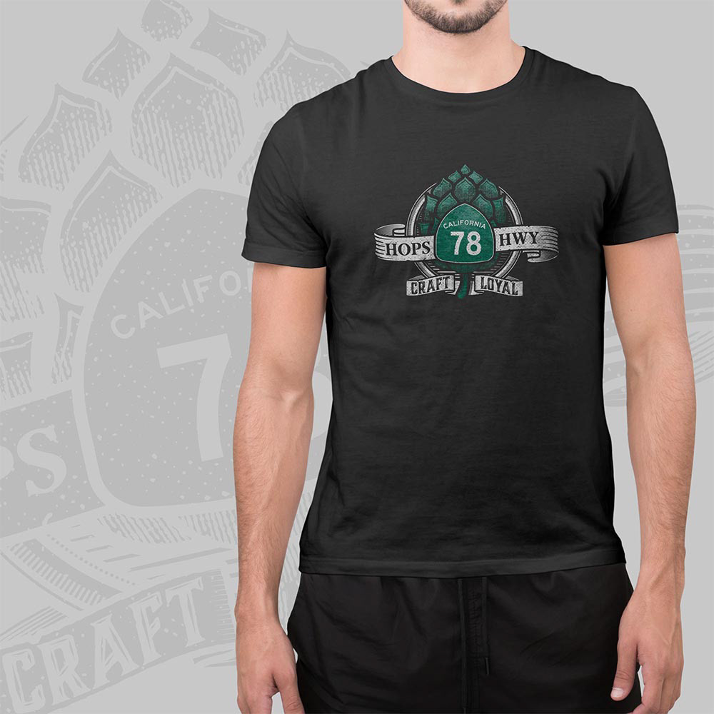T-shirt design mockup for Social Media