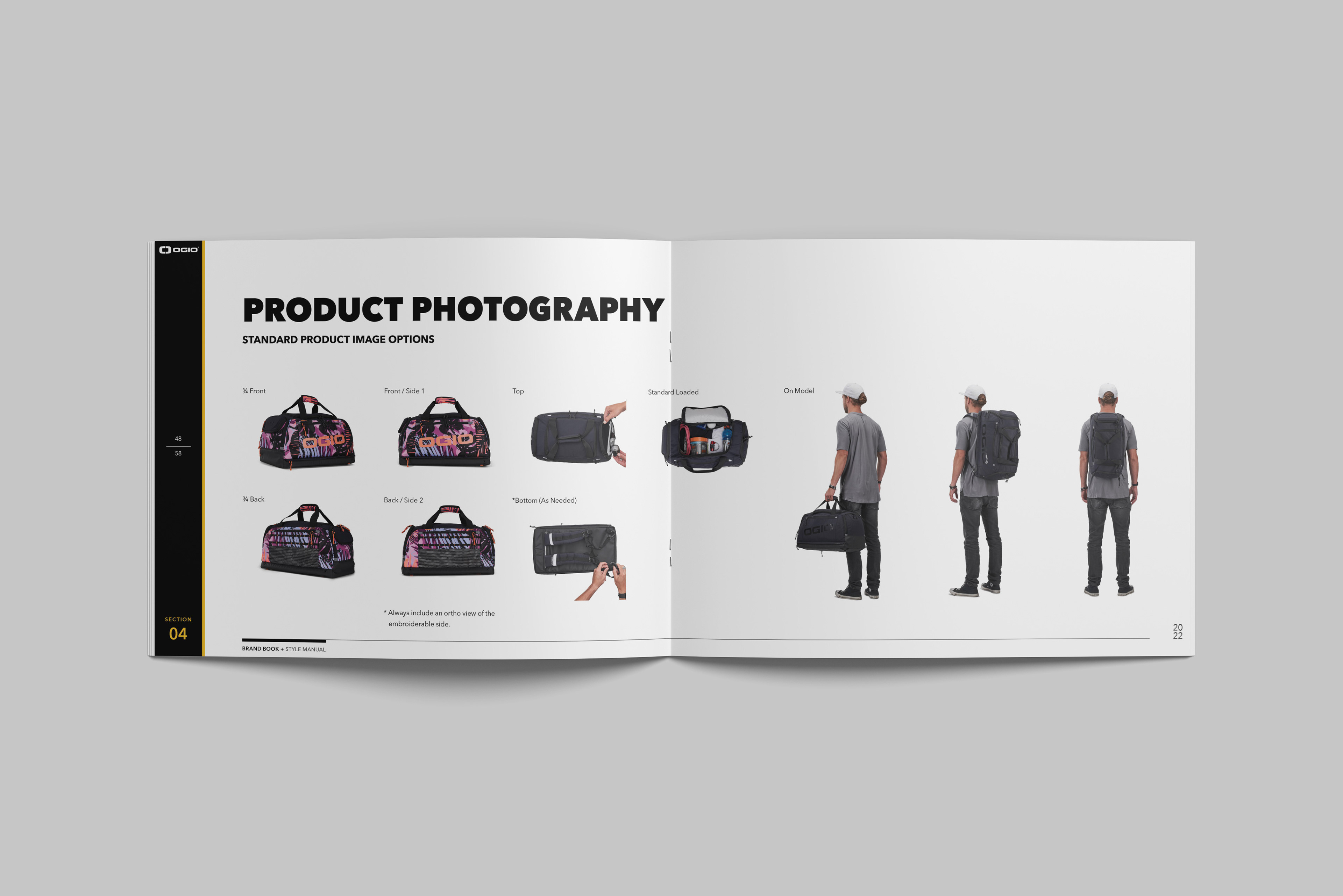 Standard views of product, brings consistency to presentation