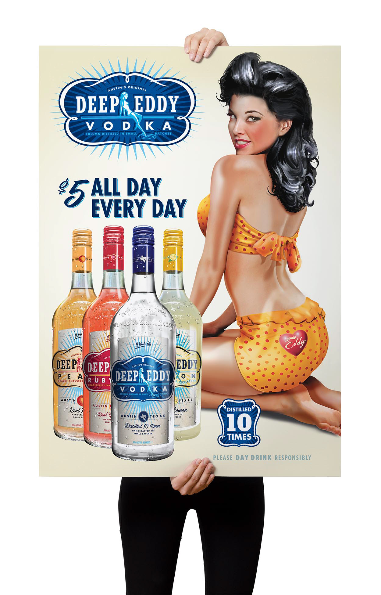 Deep Eddy Vodka onsite promotional poster design