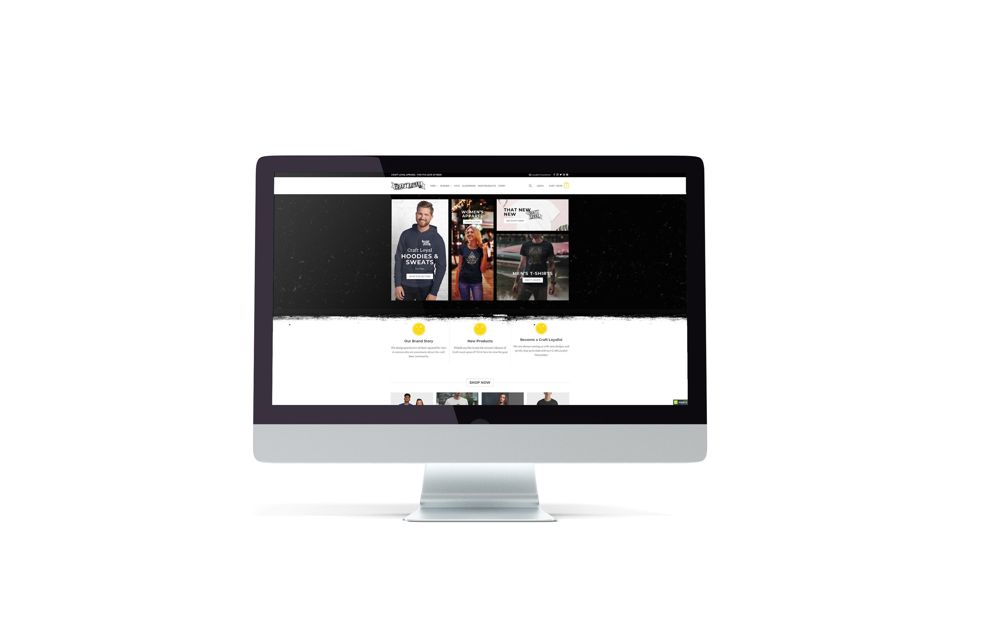Home page design e-commerce website