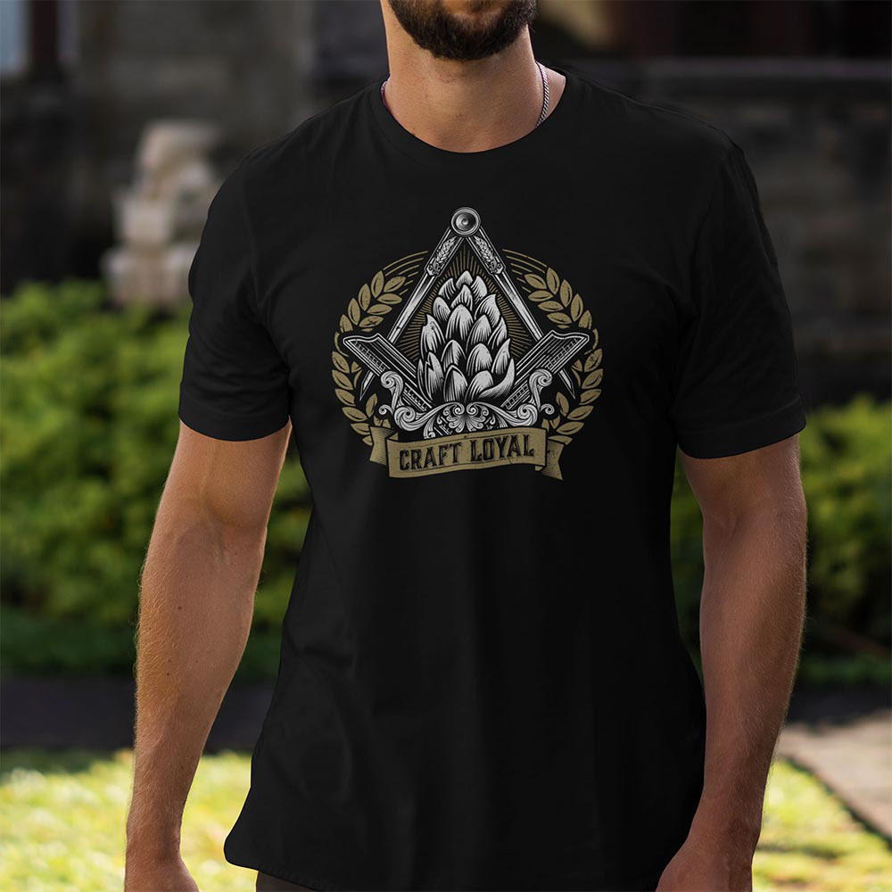 T-shirt design displayed in lifestyle photo