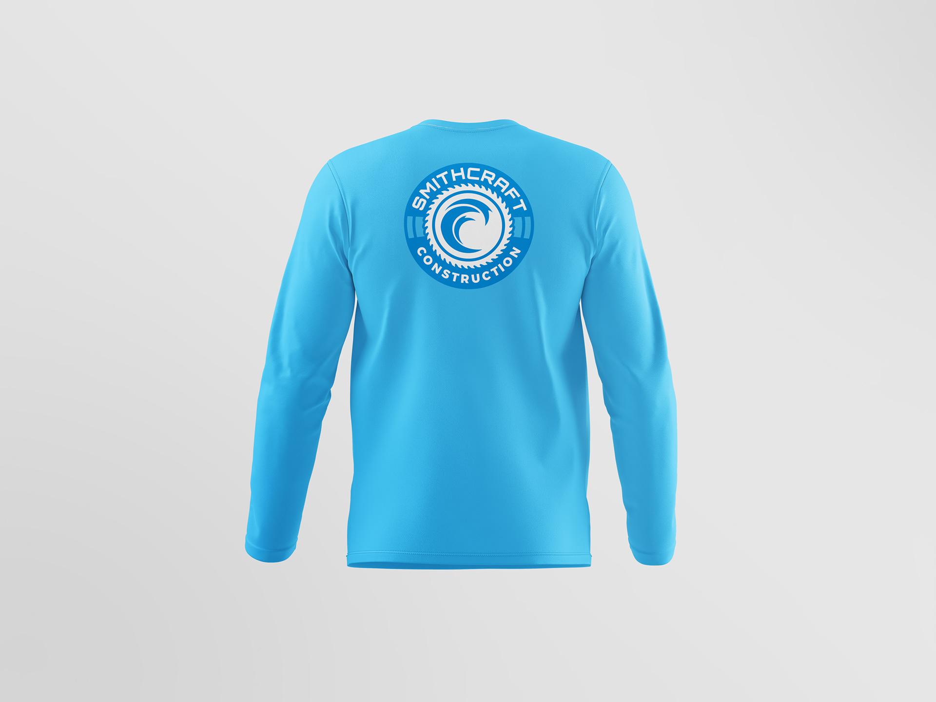 Logo sublimated on performance shirt, looks good and offers protection from the hot Florida sun
