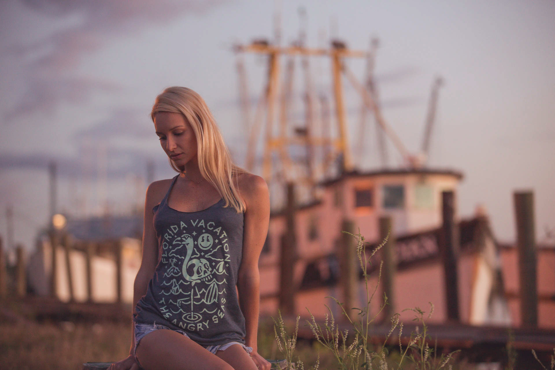 Hero image for product category, on model