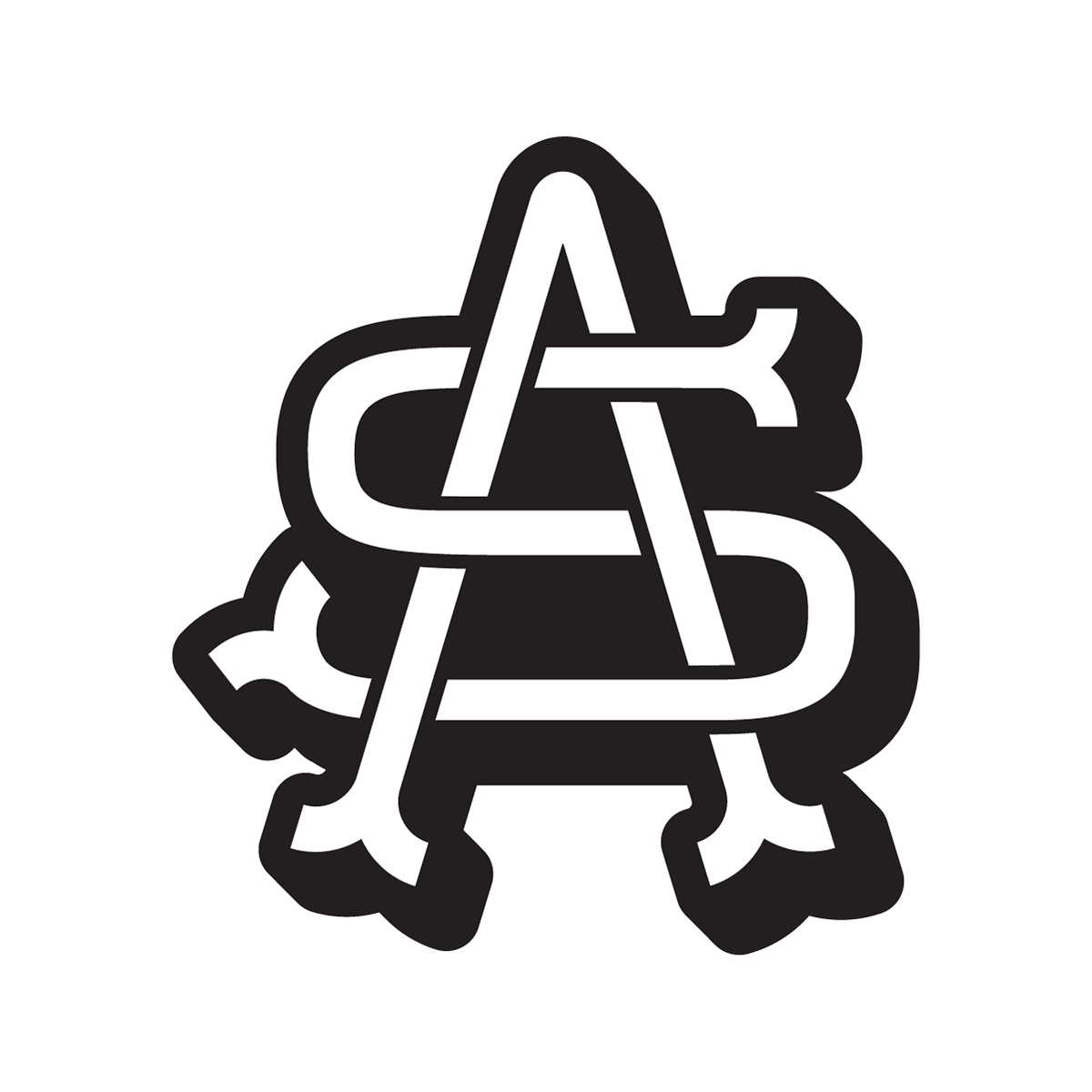 Apparel company monogram logo design, AS for Angry Seas