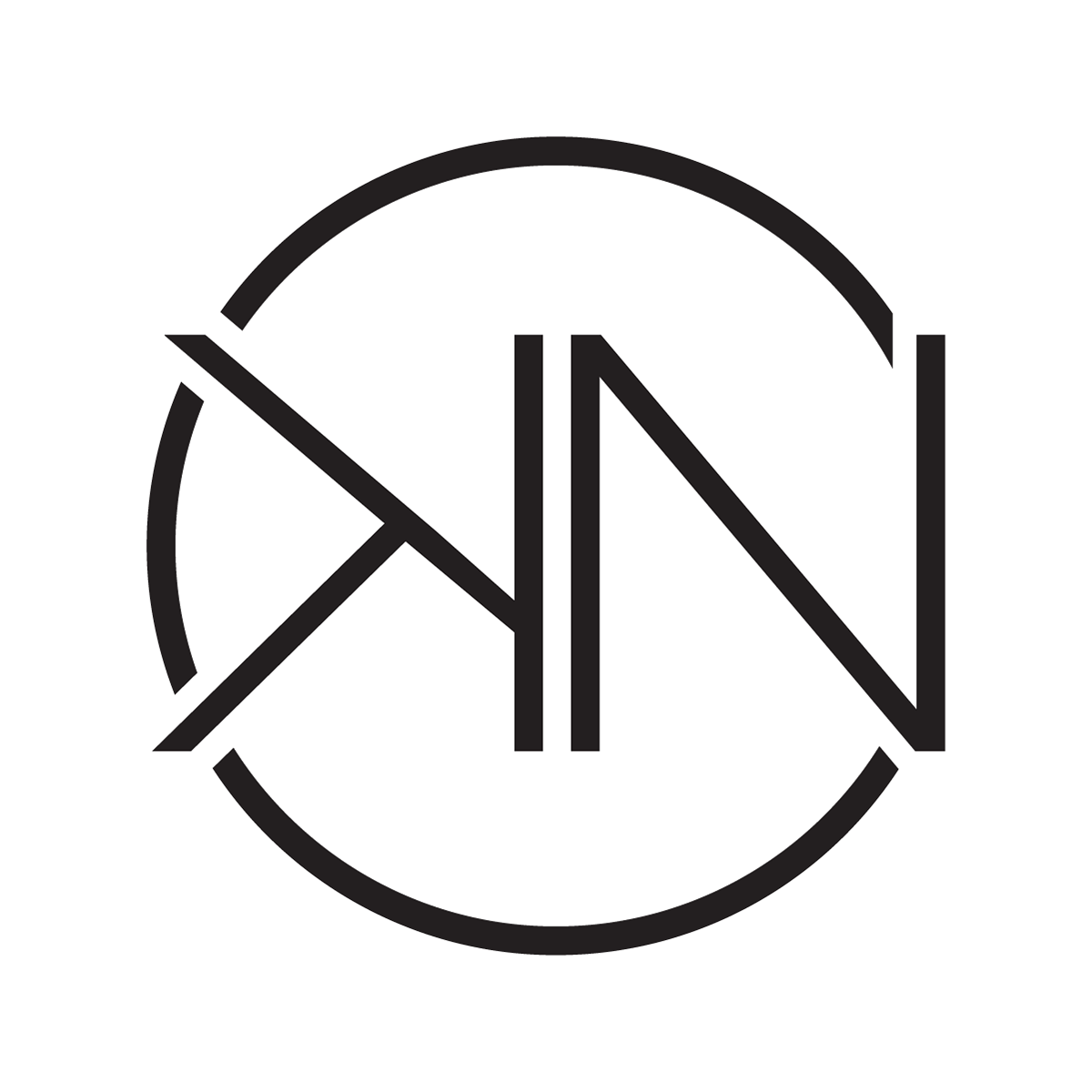 Bloggers monogram logo design