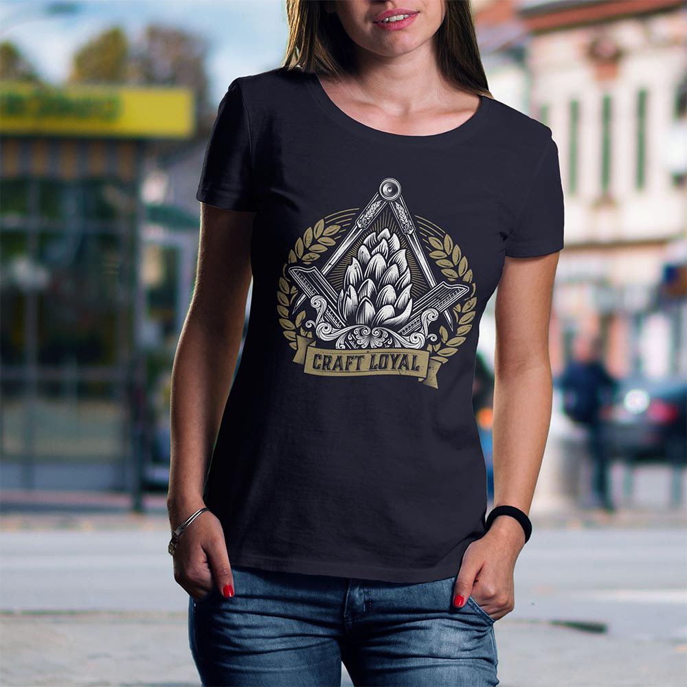 T-shirt design displayed in lifestyle photo