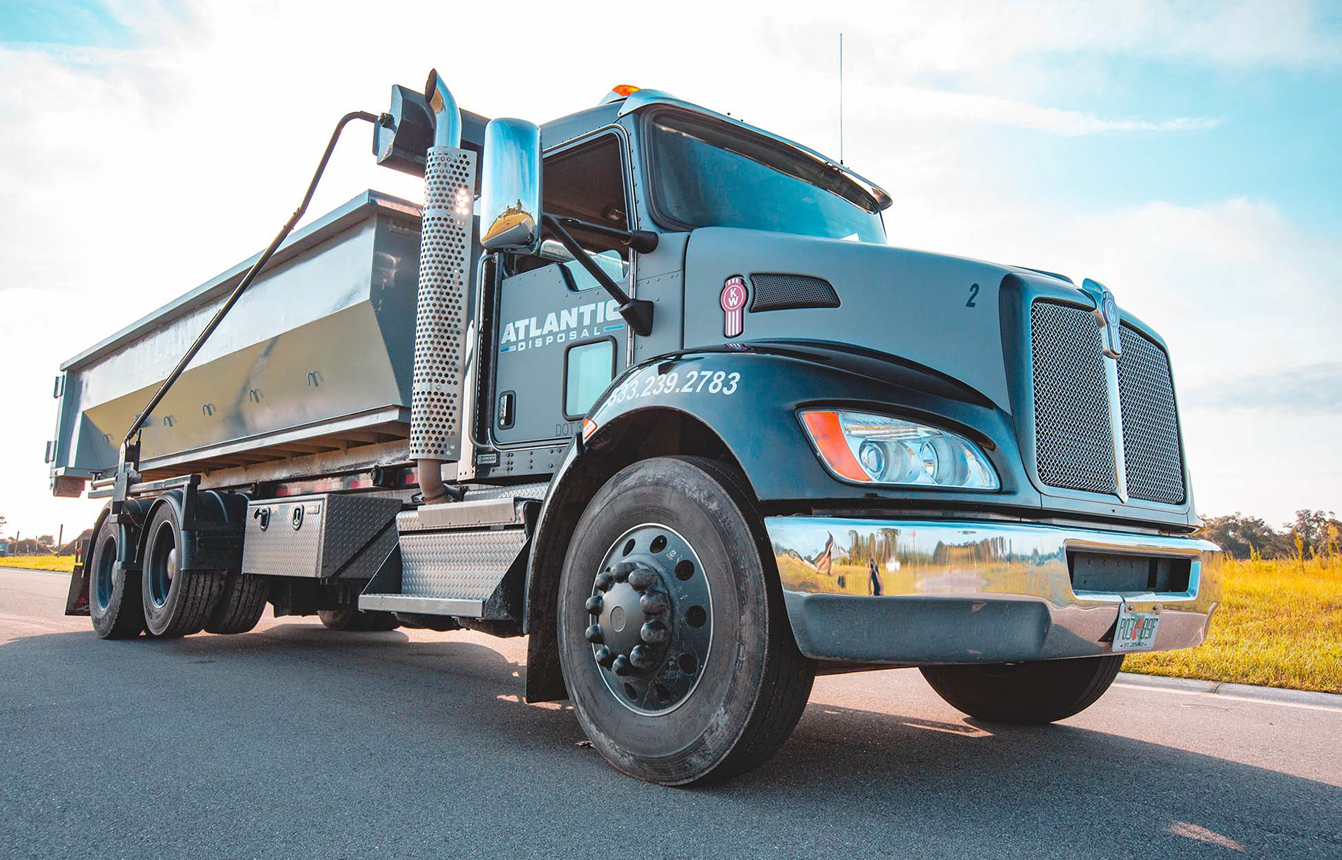Hero images of the delivery trucks