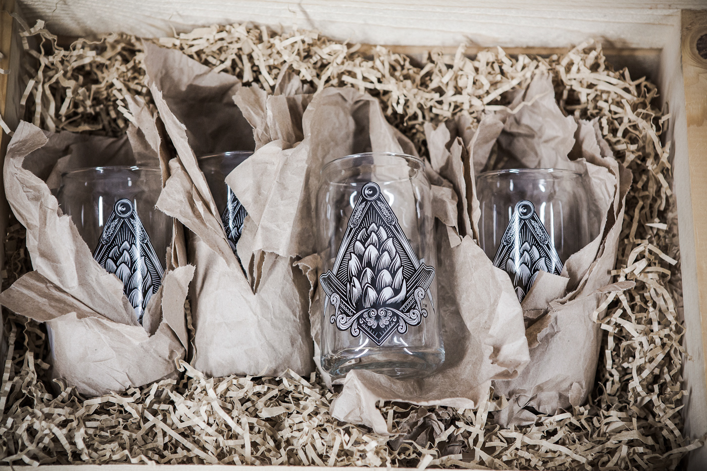 Glassware display option, social media post