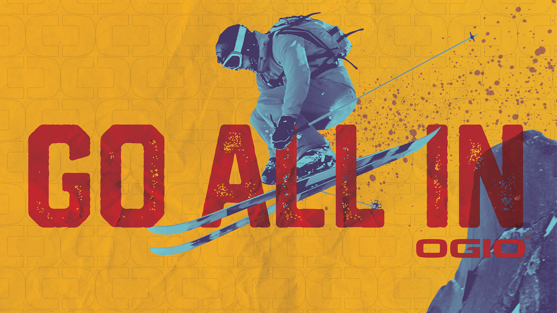 Duotone gradient map applied to the athlete