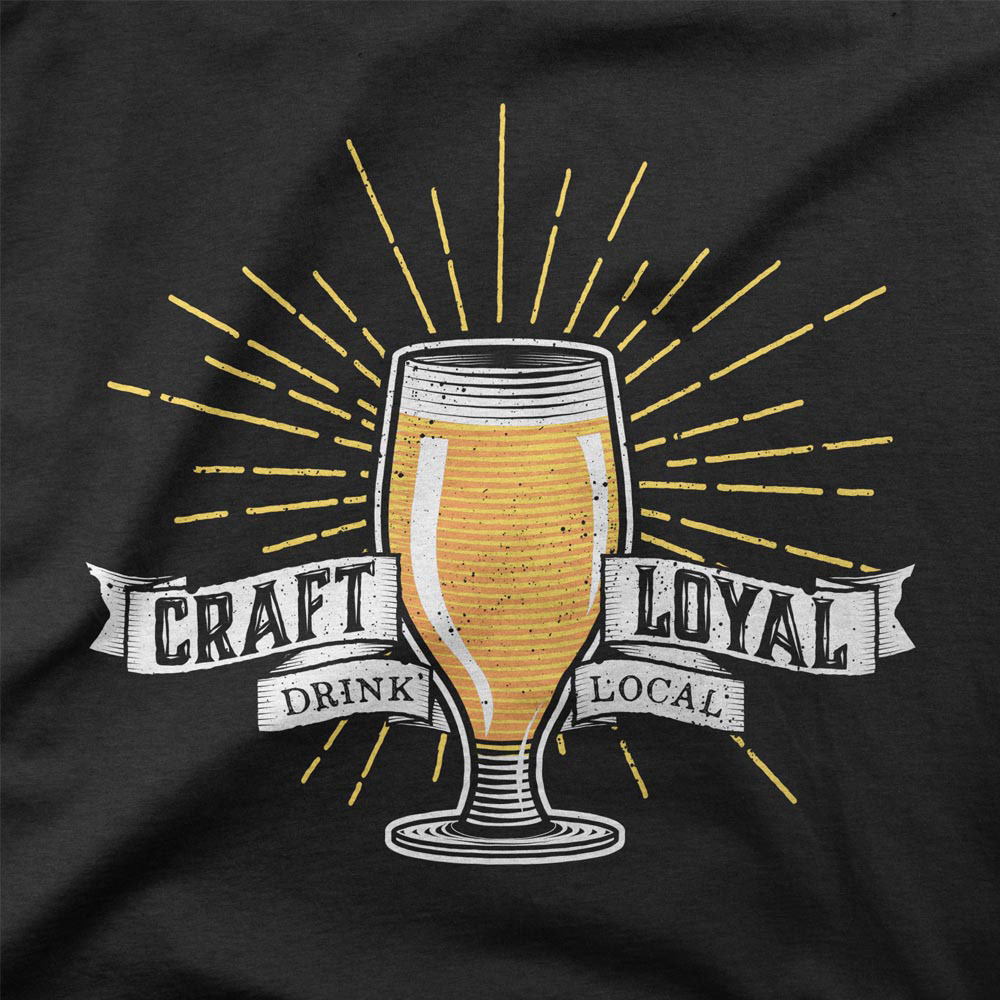 "DRINK LOCAL" t-shirt design