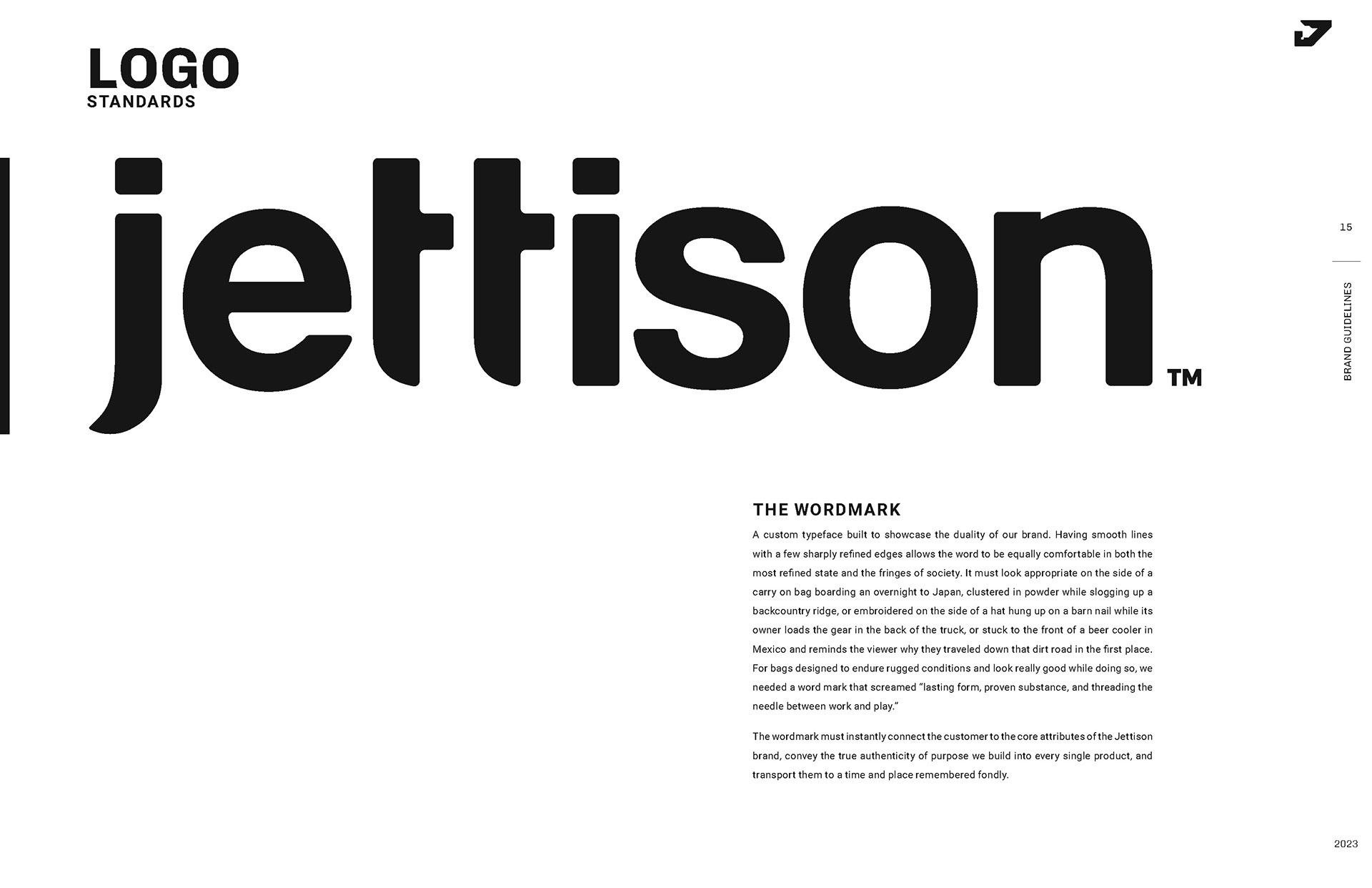 The logo is a custom typeface featuring clean and modern lines