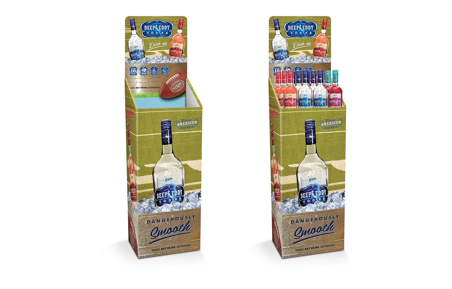 Deep Eddy Vodka case stacker design