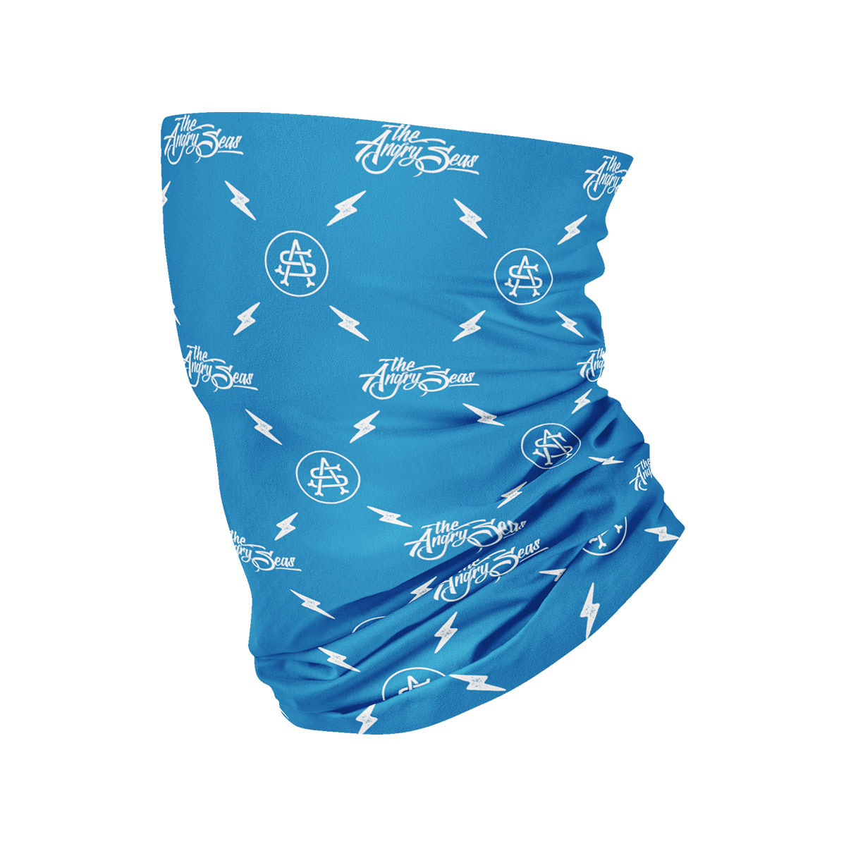 Neck gaiter product photo. Isolated on white.