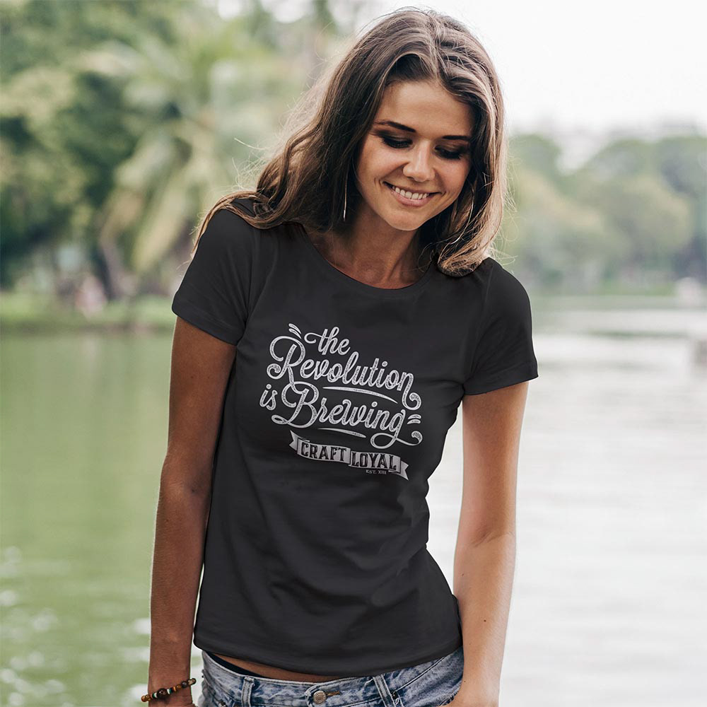 T-shirt design displayed in lifestyle photo