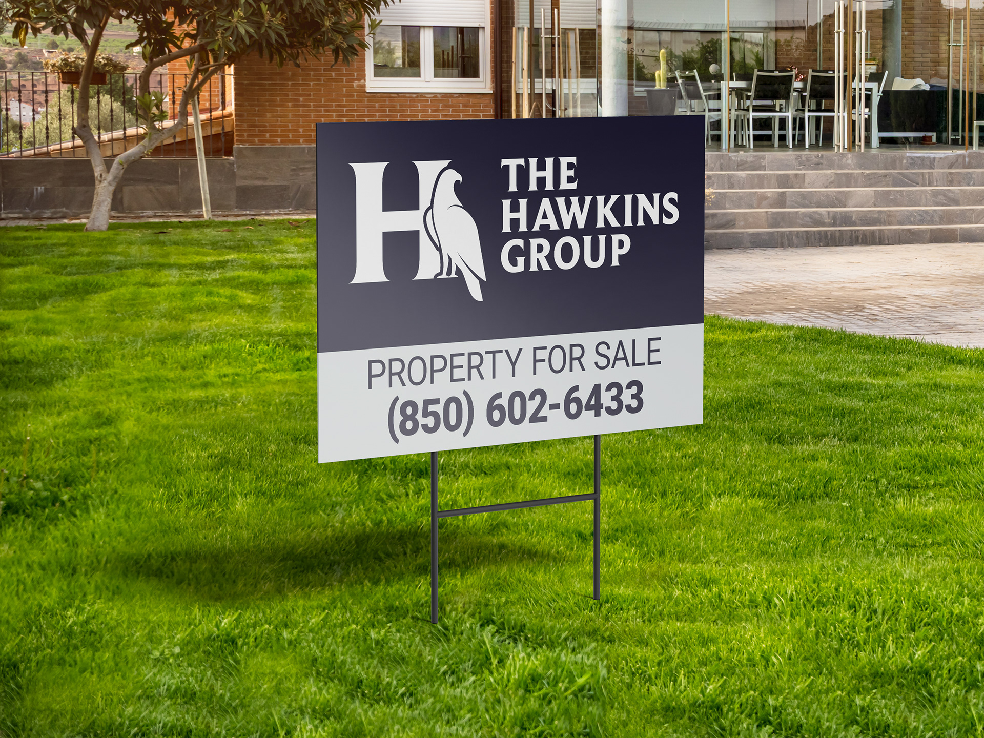 Alternative color way version, design for yard signs