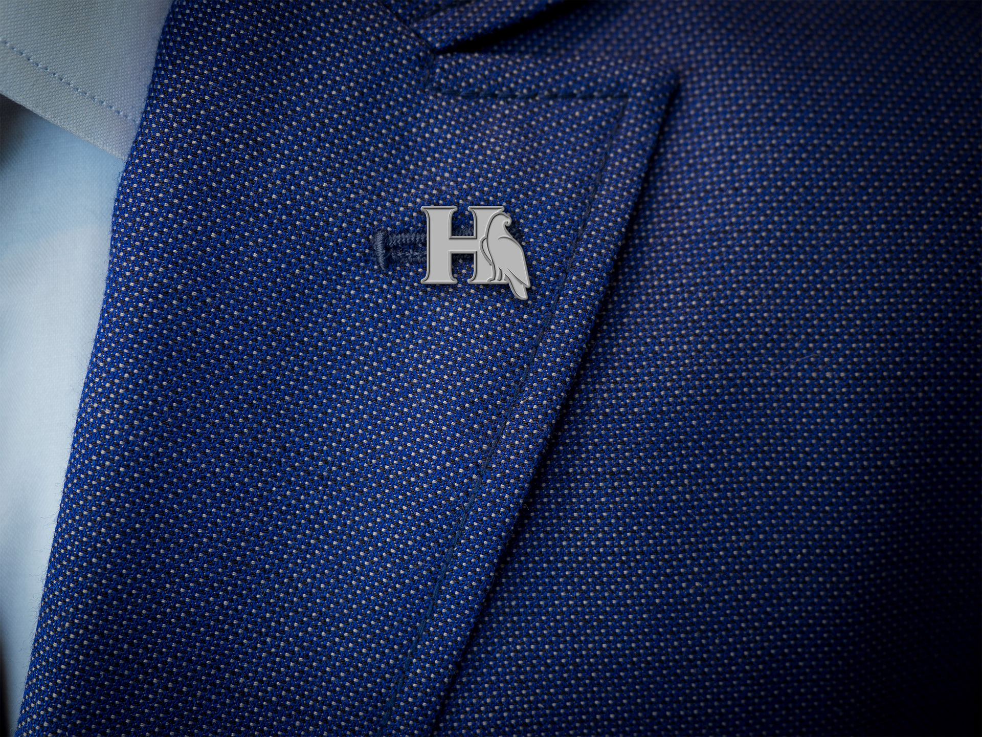 Lapel pin, subtle branding