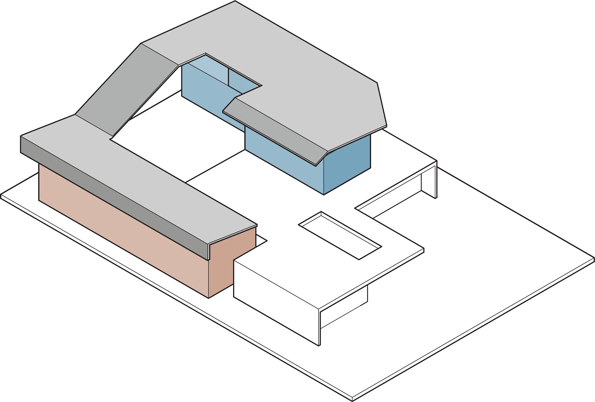 ADDITION OF SINGLE FOLDED ROOF