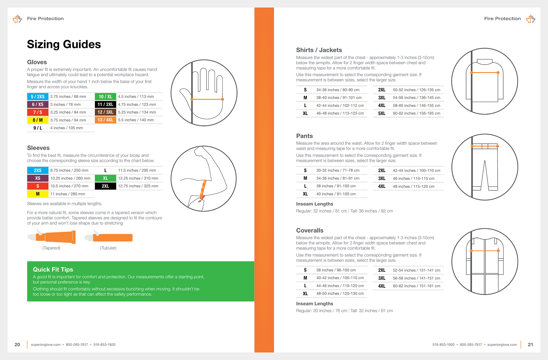 Sizing Guides
