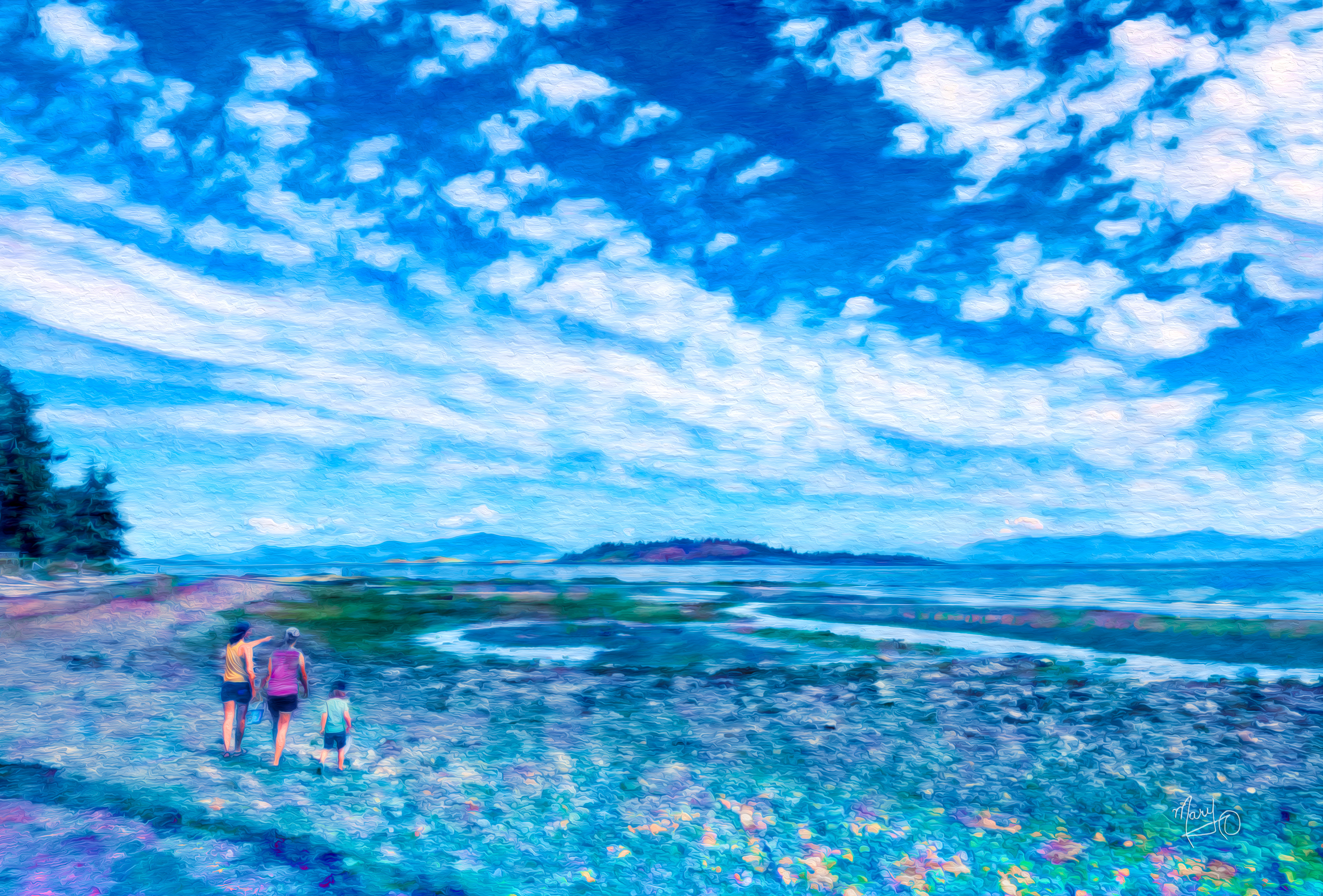 Lantzville Beach Low Tide VI Series #45