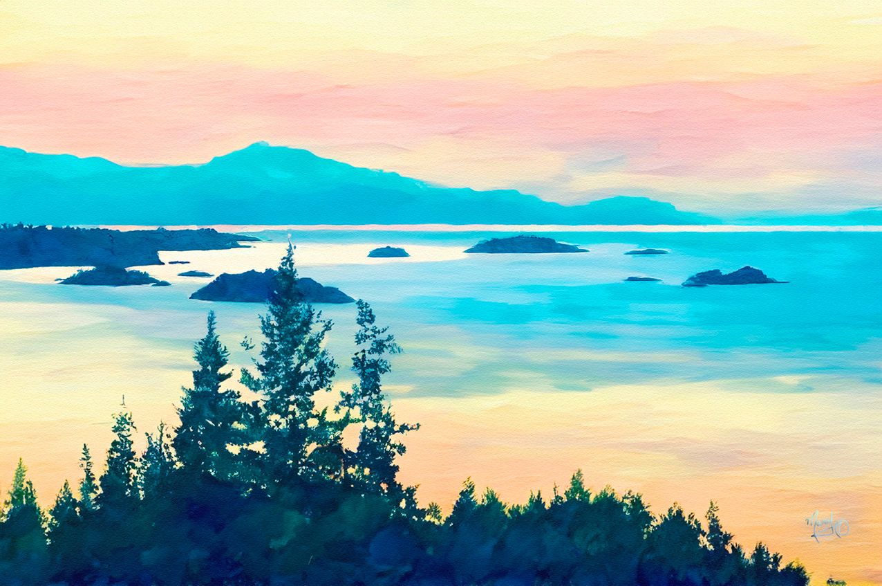 Winchelsea Islands From North Nanaimo VI Series # 61