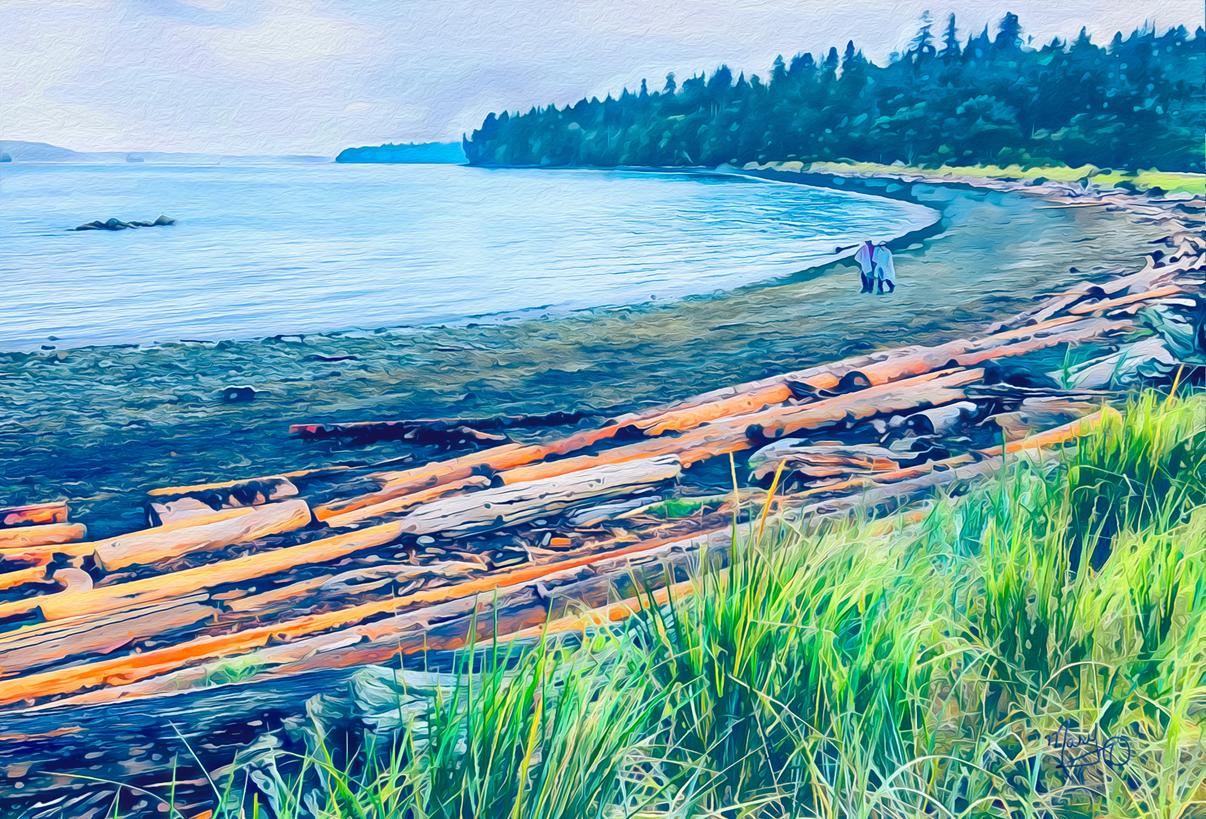 Rainy Day at Pipers Lagoon VI Series #17