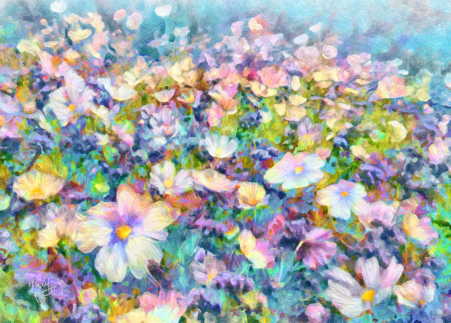 Cosmos Summer Garden VI Series #60