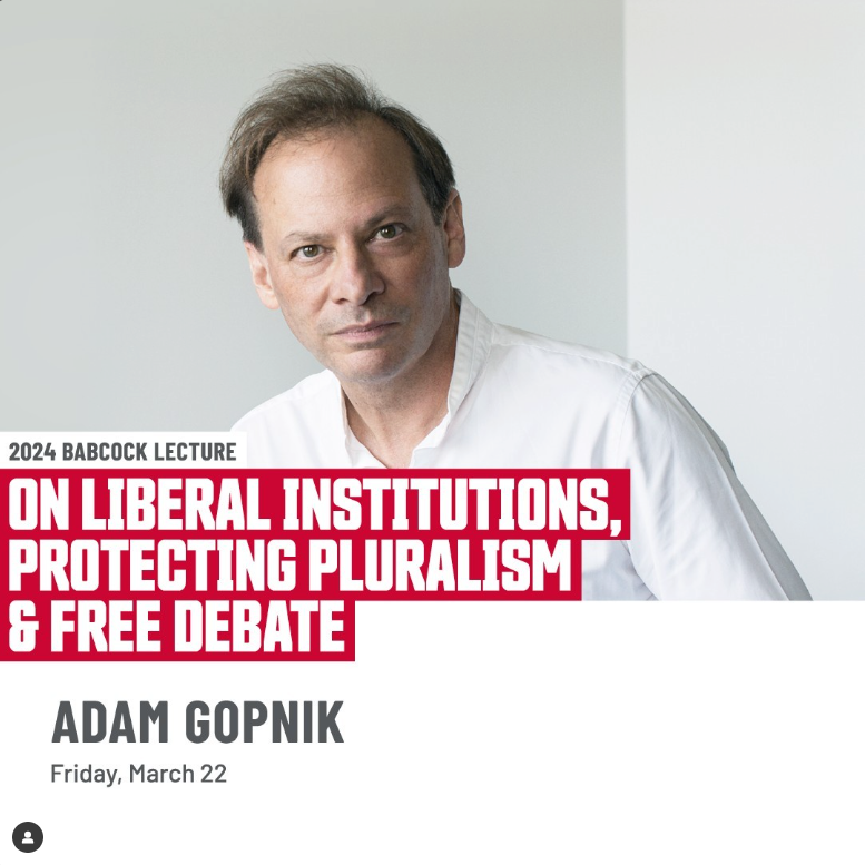 Instagram post - Adam Gopnik