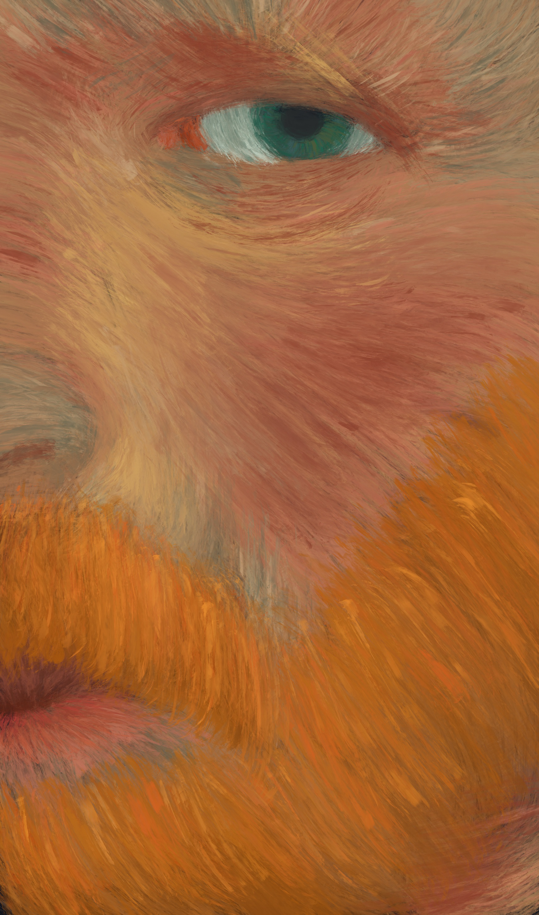 An analysis of Vincent van Gogh's selfportrait by remaking it (April 22nd, 2021)