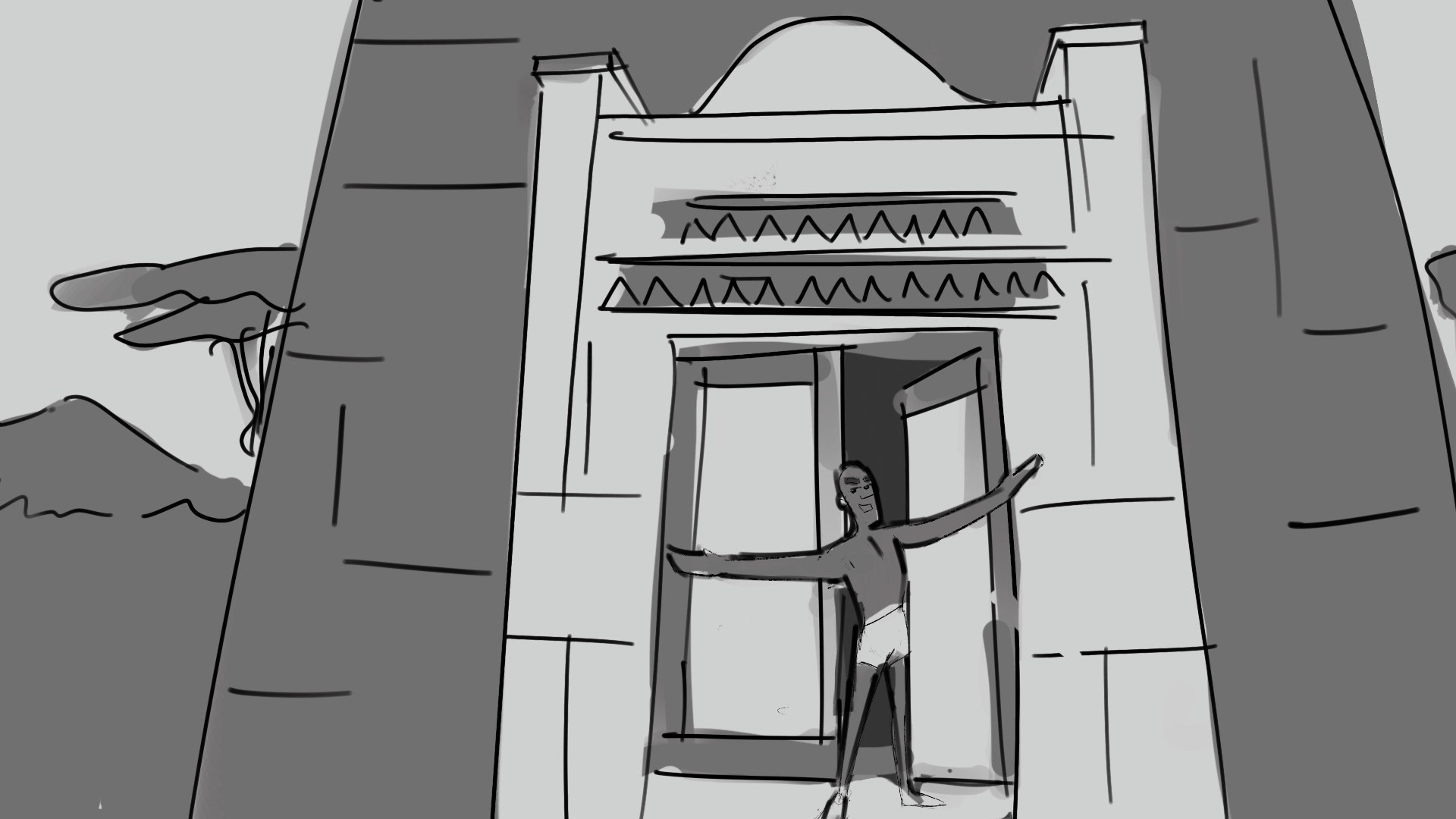 “You must see the view from the roof,” the young fighter said