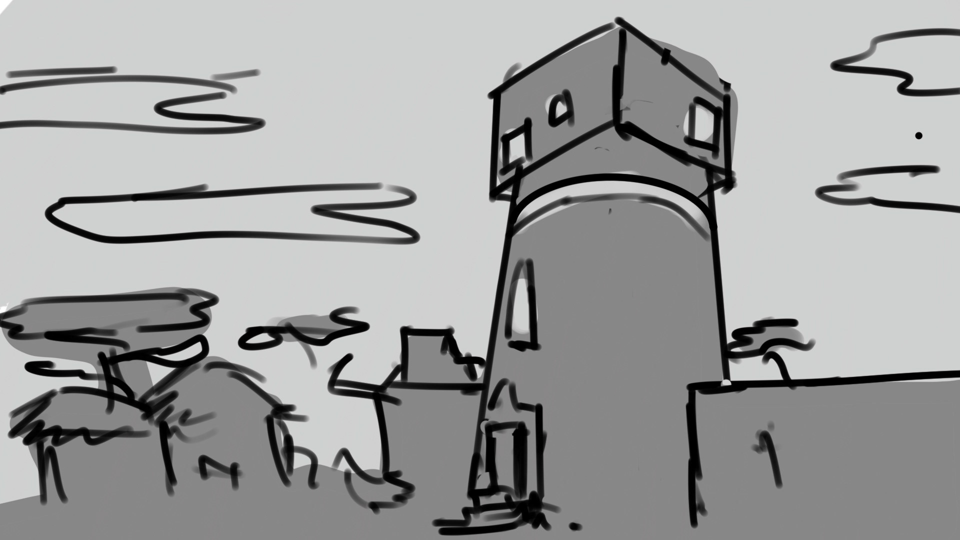  One day he invited his old Master to his new home, and showed off his new wealth. 